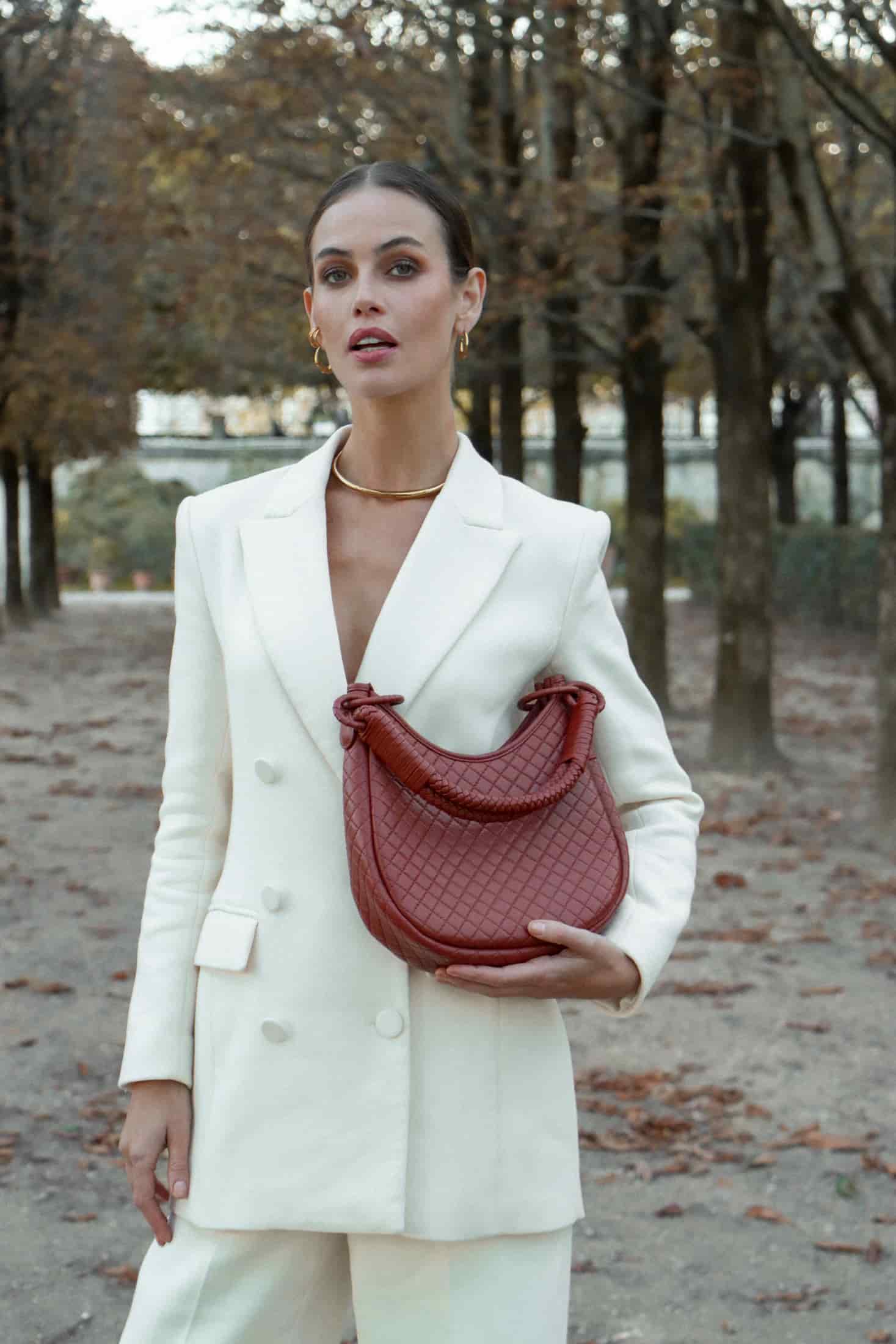 Saddle Shoulder Bag, Brick - miniatura 2