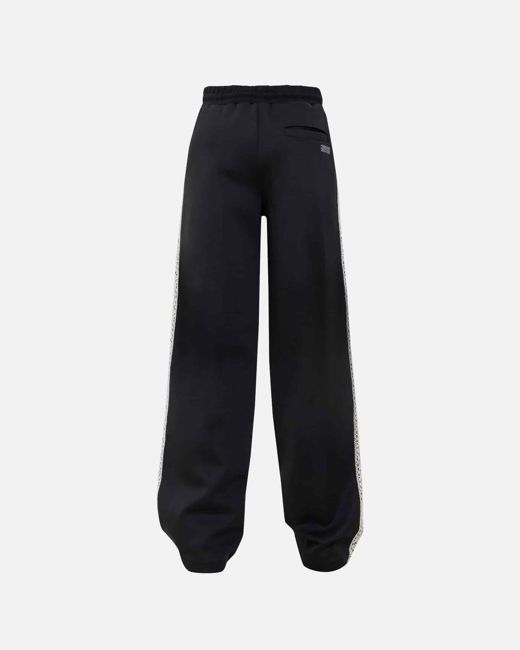 W Basics Undgld Lace-panel Track Pants Black - miniatura 3