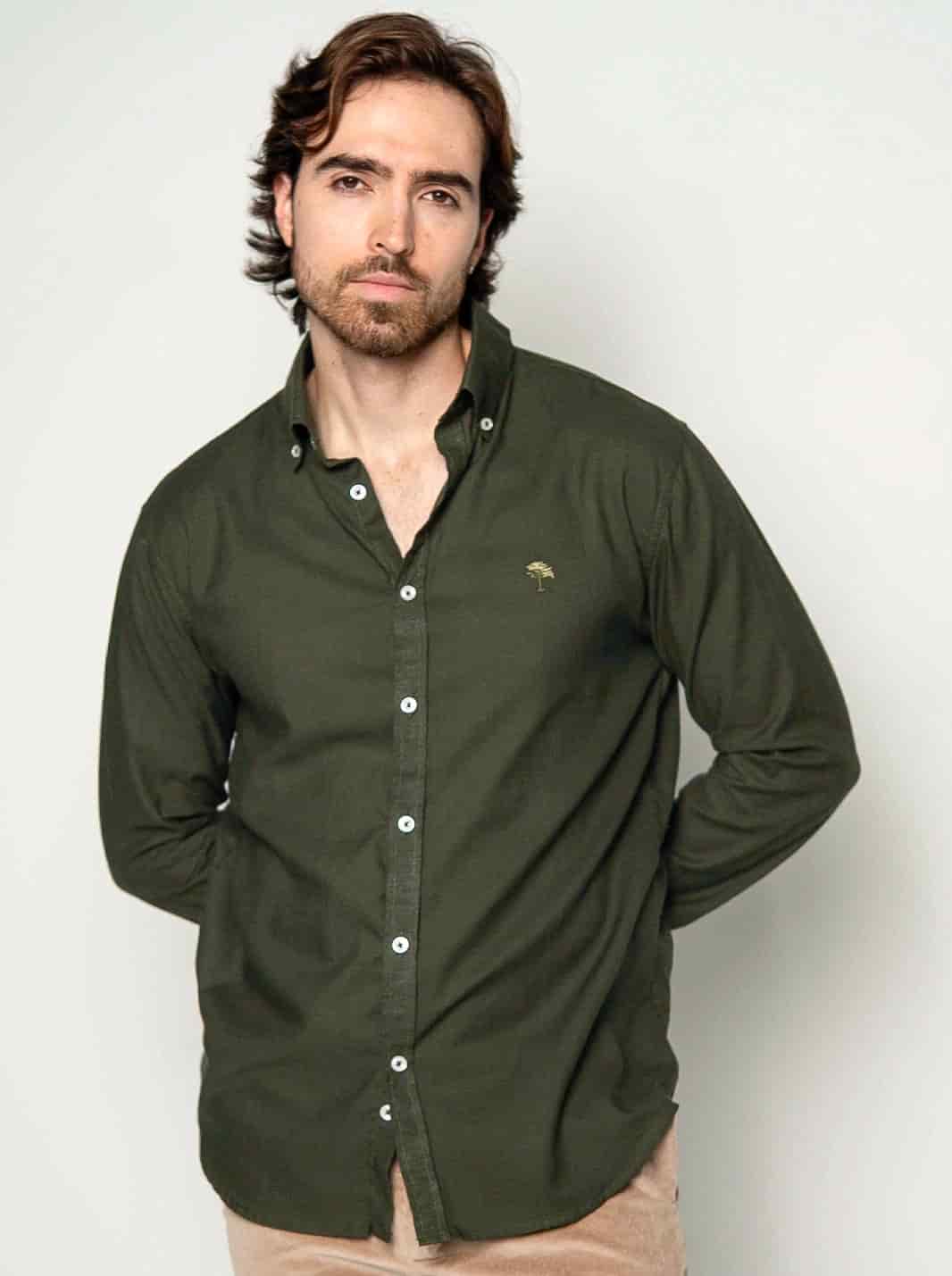 CAMISA ARMONÍA BORDADA LINO ALGODÓN | HOMBRE - miniatura 1