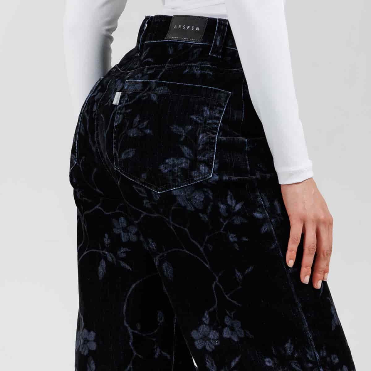 Pantalón Wide Leg Ax-3106 Negro Licrado - miniatura 4