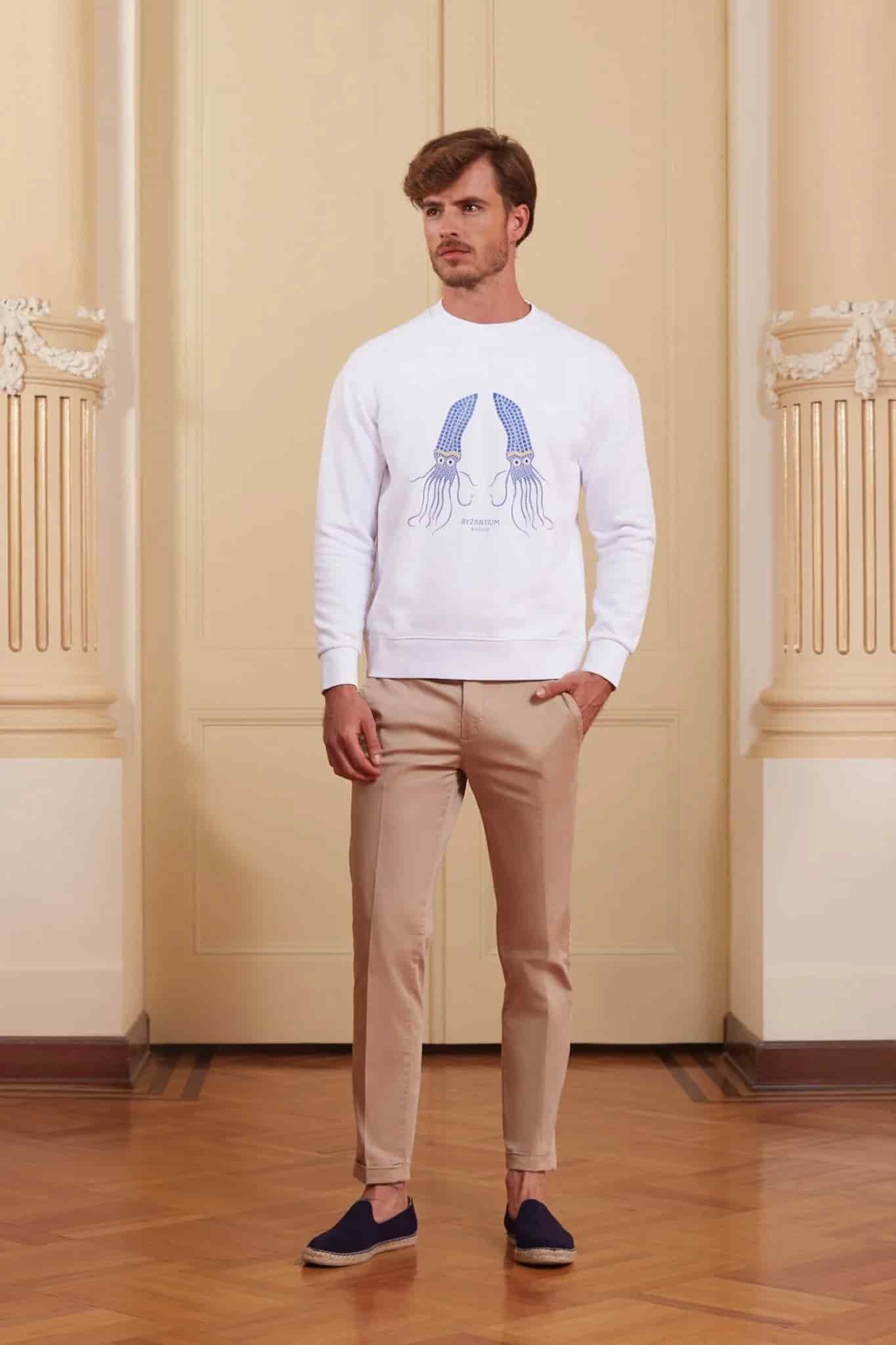 Men's petra sweatshirt white - miniatura 7