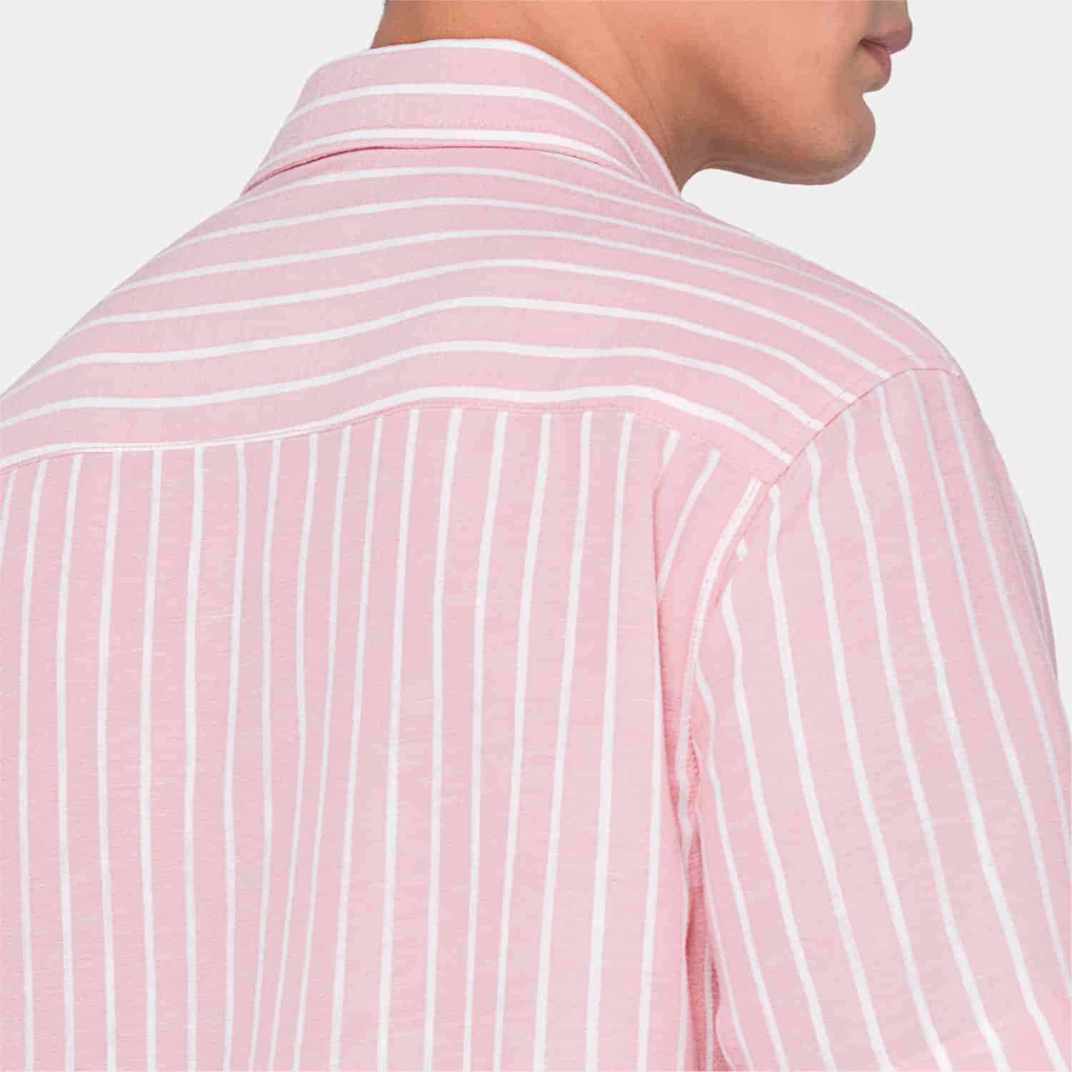 Vertical Stripes S/S Shirt Pink - miniatura 5