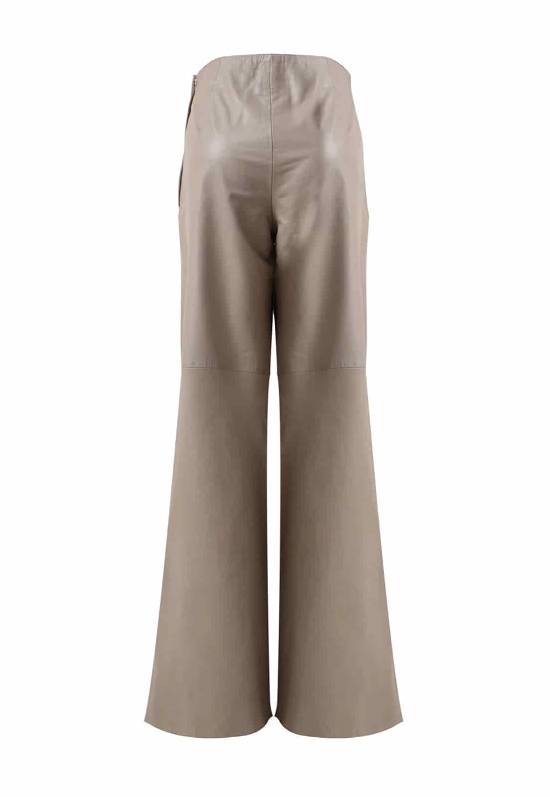 SUEDE BAGGY TROUSERS - miniatura 4