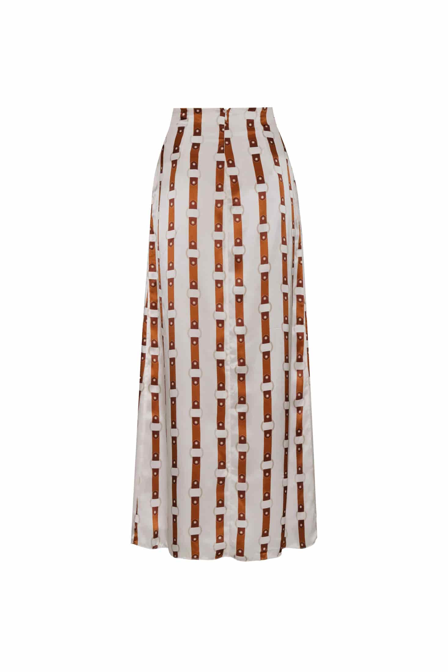 Carlota Satin Silk Maxi Skirt / Horse Reins - miniatura 2