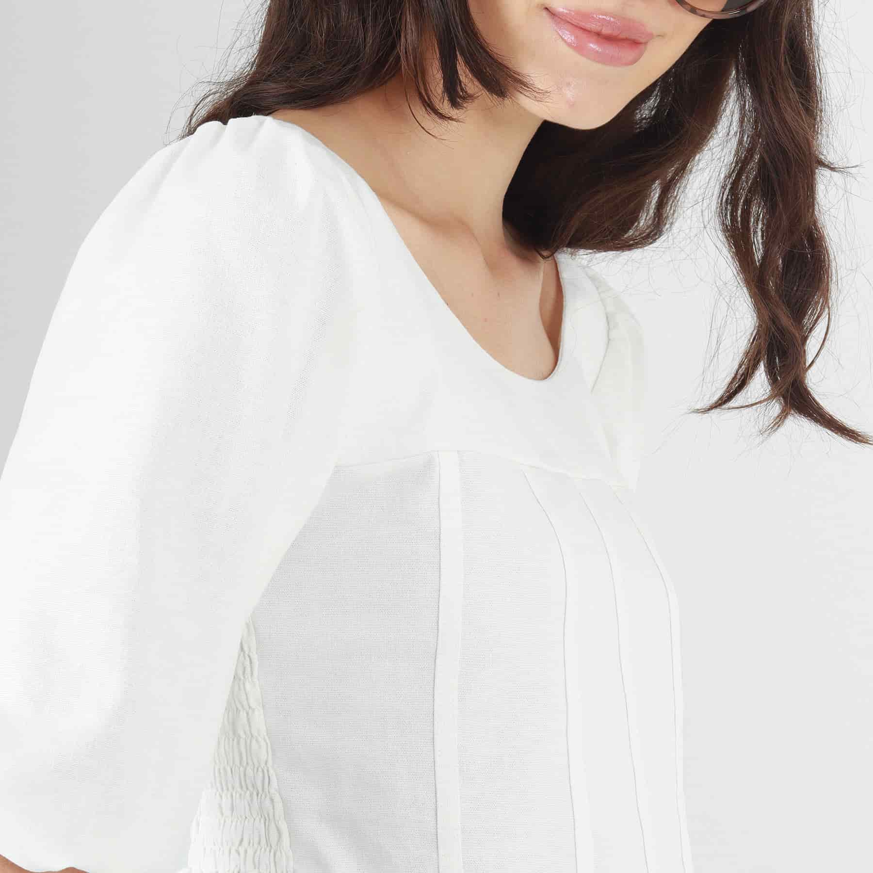 Blusa Cuello Redondo Manga 3Cuartos - miniatura 5
