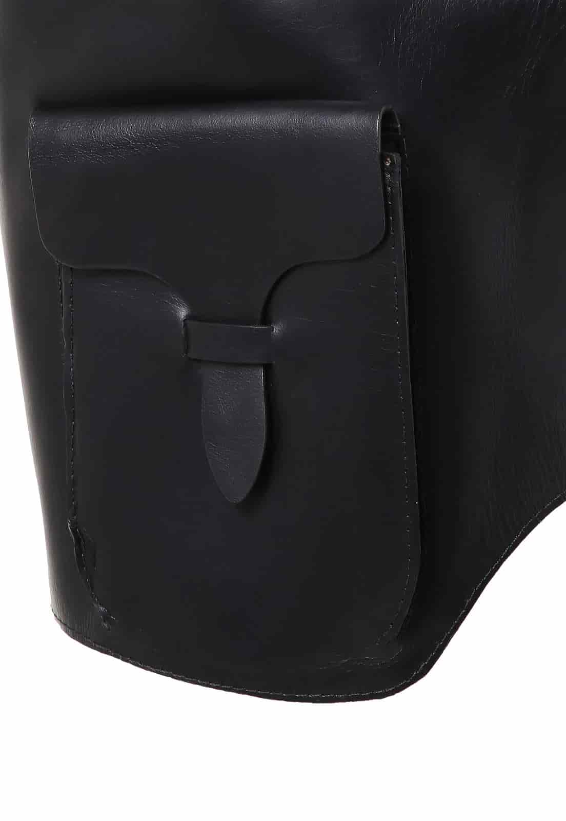 LEATHER CHEST WITH POCKET - miniatura 5
