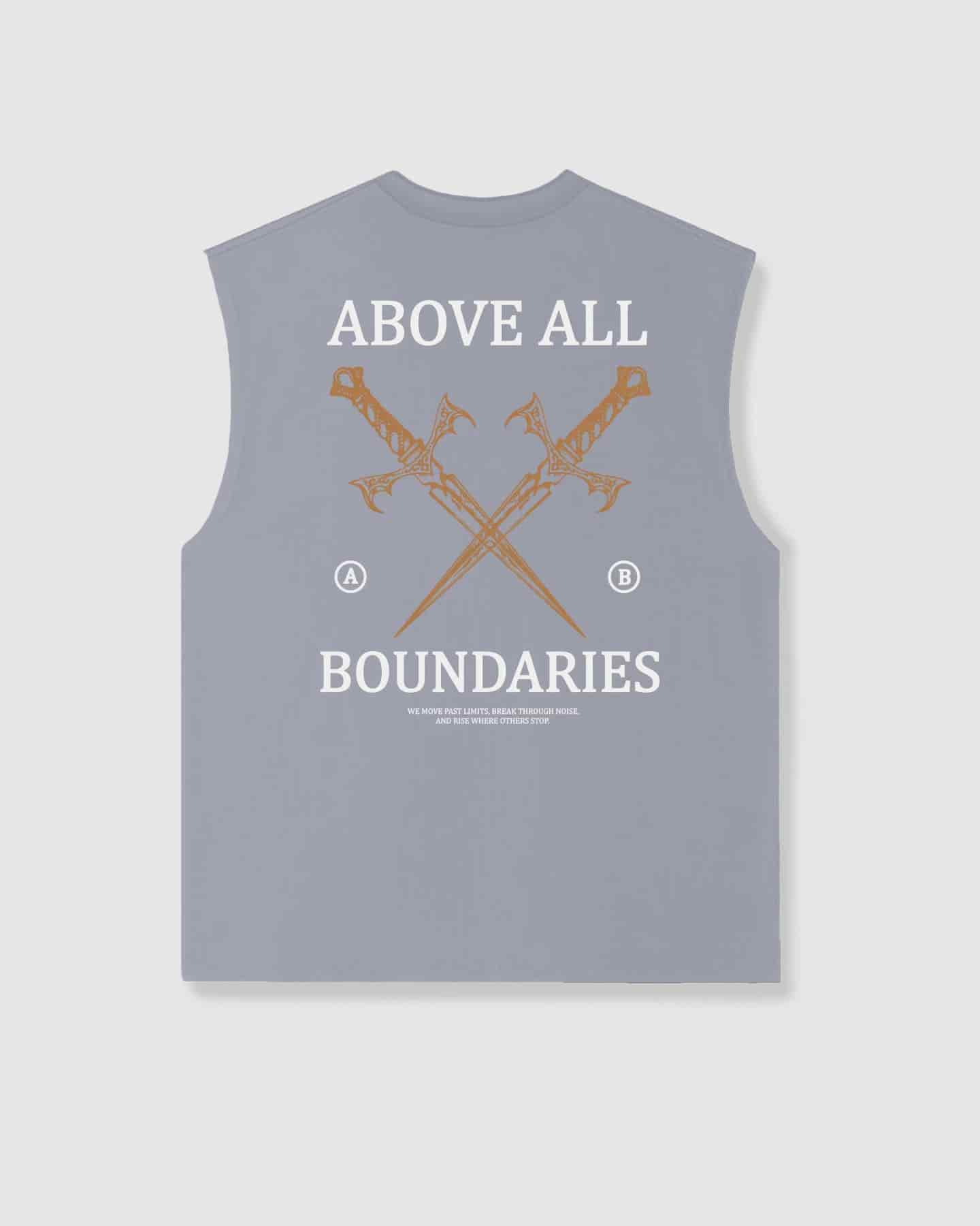 Oversized Sleeveless Boundaries Grey - miniatura 1