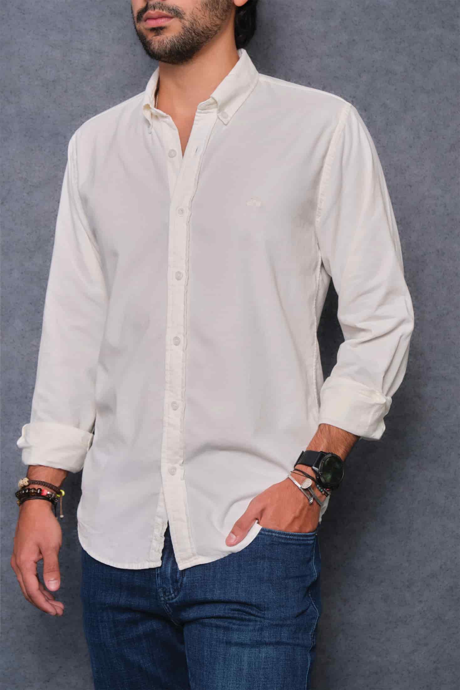 CAMISA PANA OFF WHITE - miniatura 2