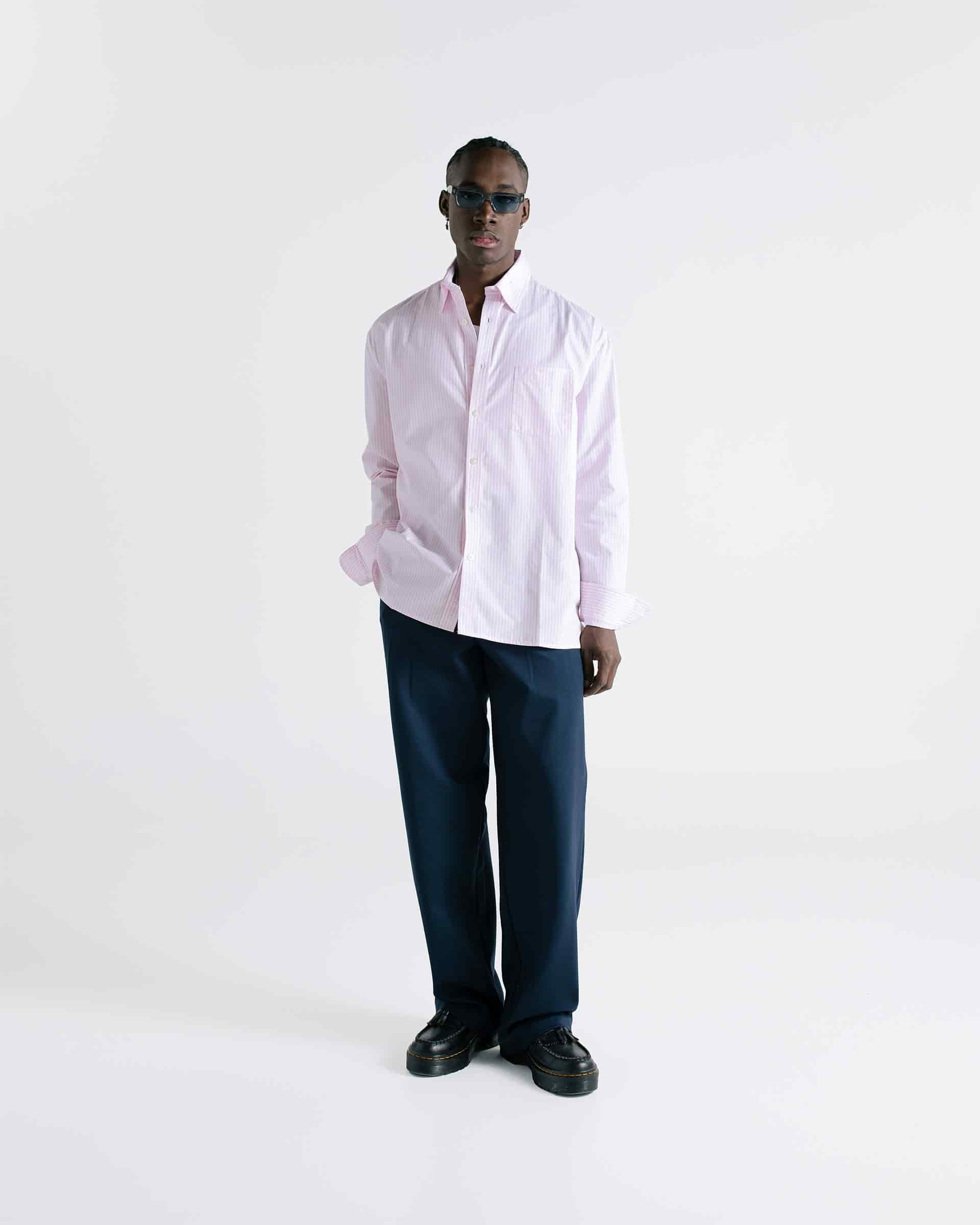 Pinstripe Shirt - Baby Pink - miniatura 9