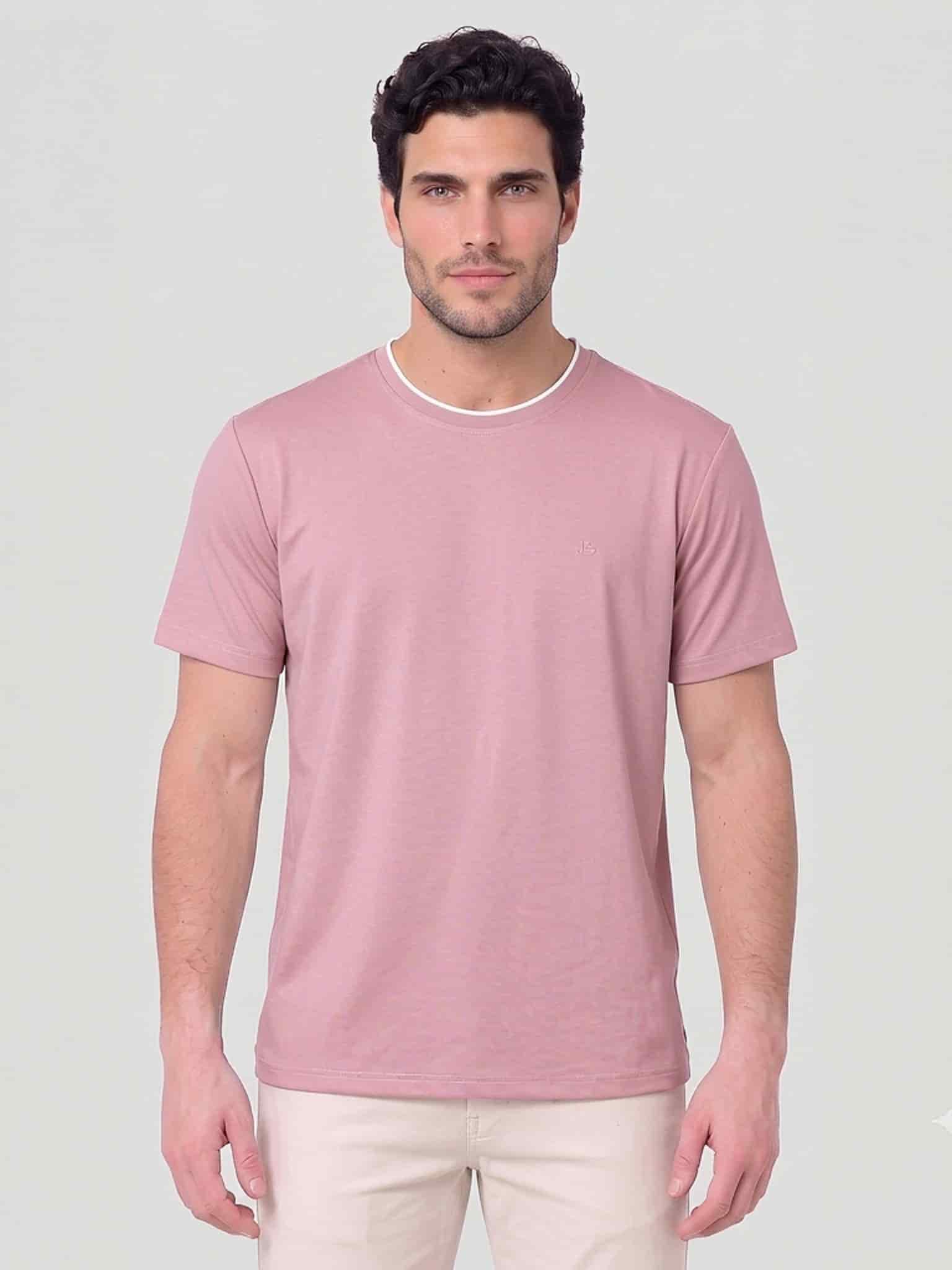 Camiseta cuello redondo en rib para hombre jon sonen 020425005 - miniatura 4