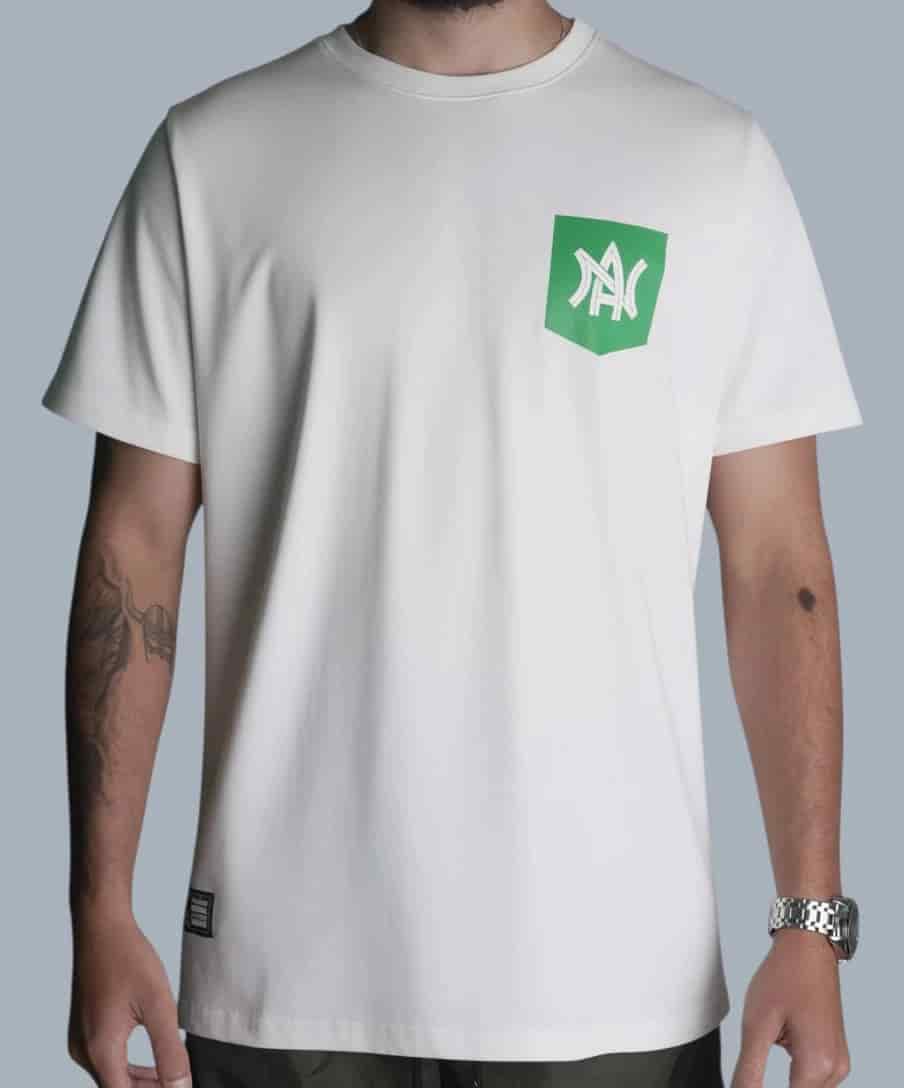 CAMISETA CREMA HOMBRE AN CURVO - miniatura 1