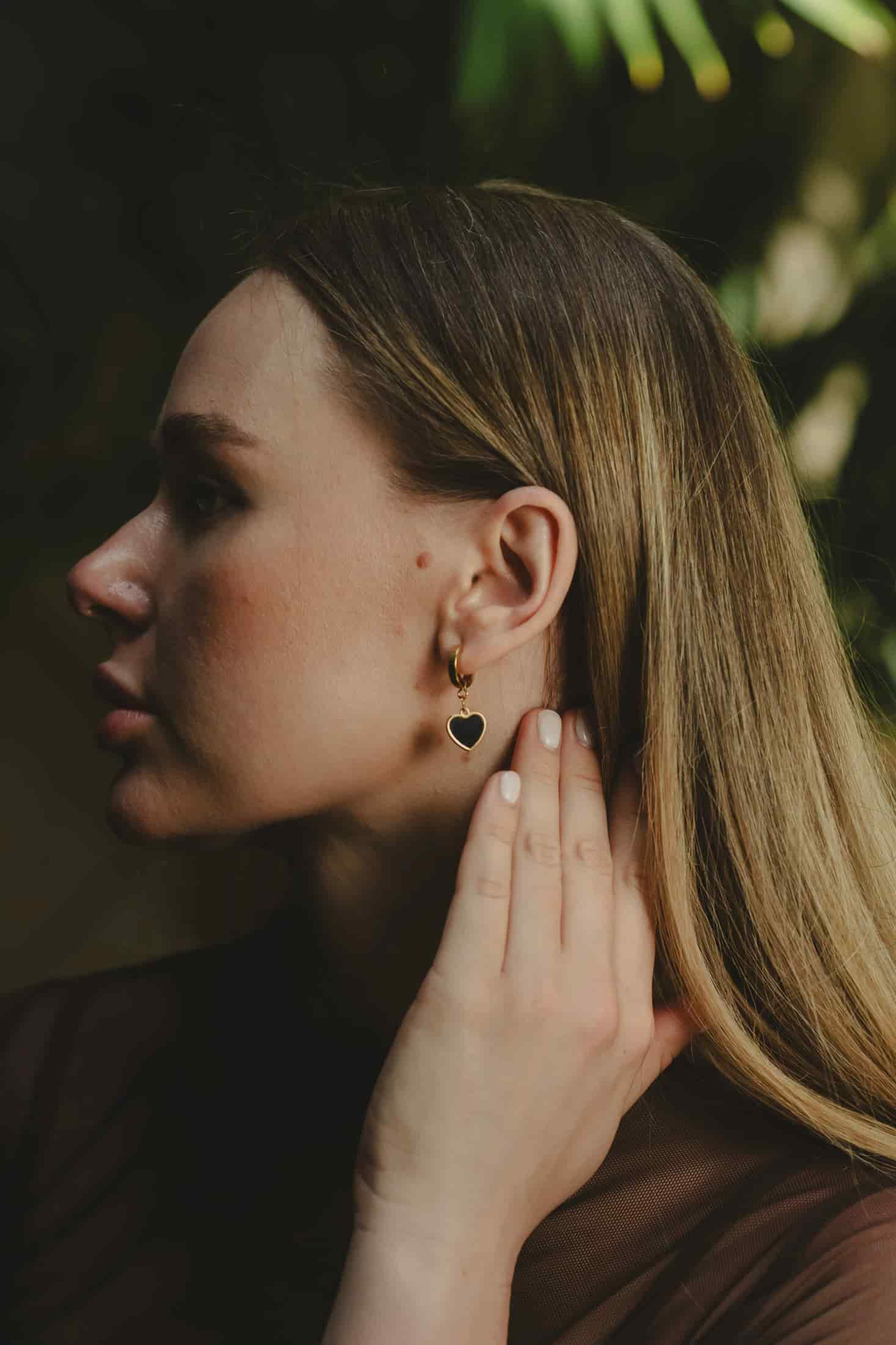 ARETES HEART BLACK - miniatura 2