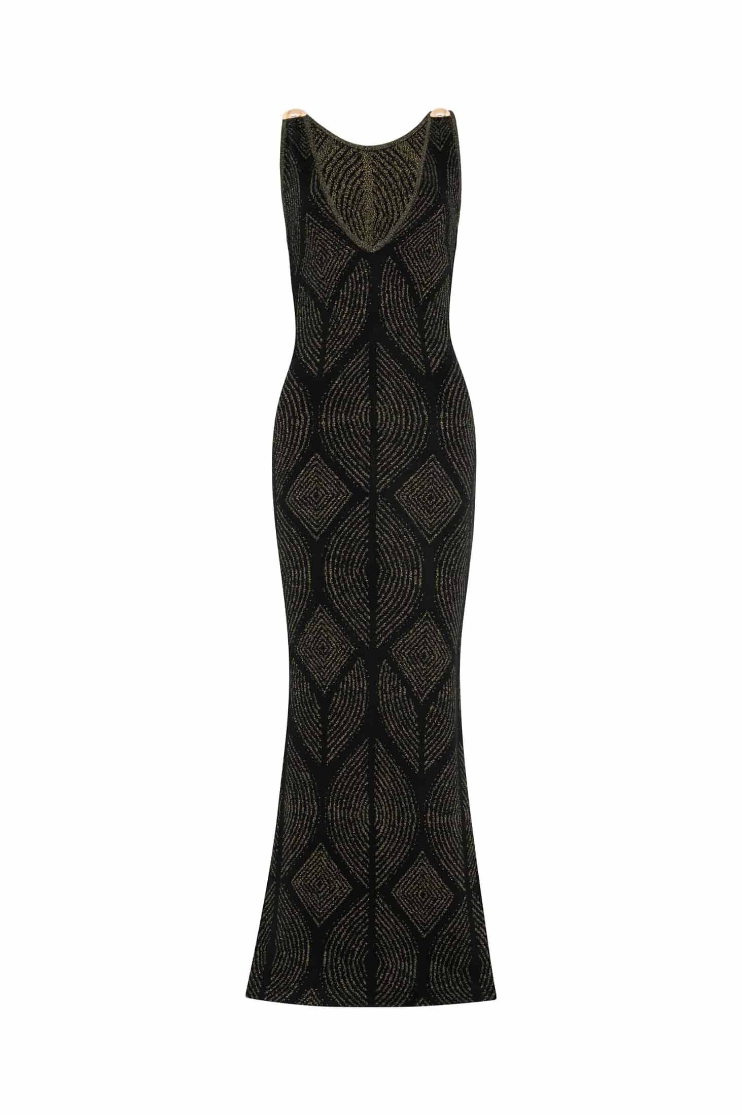 Vestido Atenea Negro-Dorado - miniatura 7