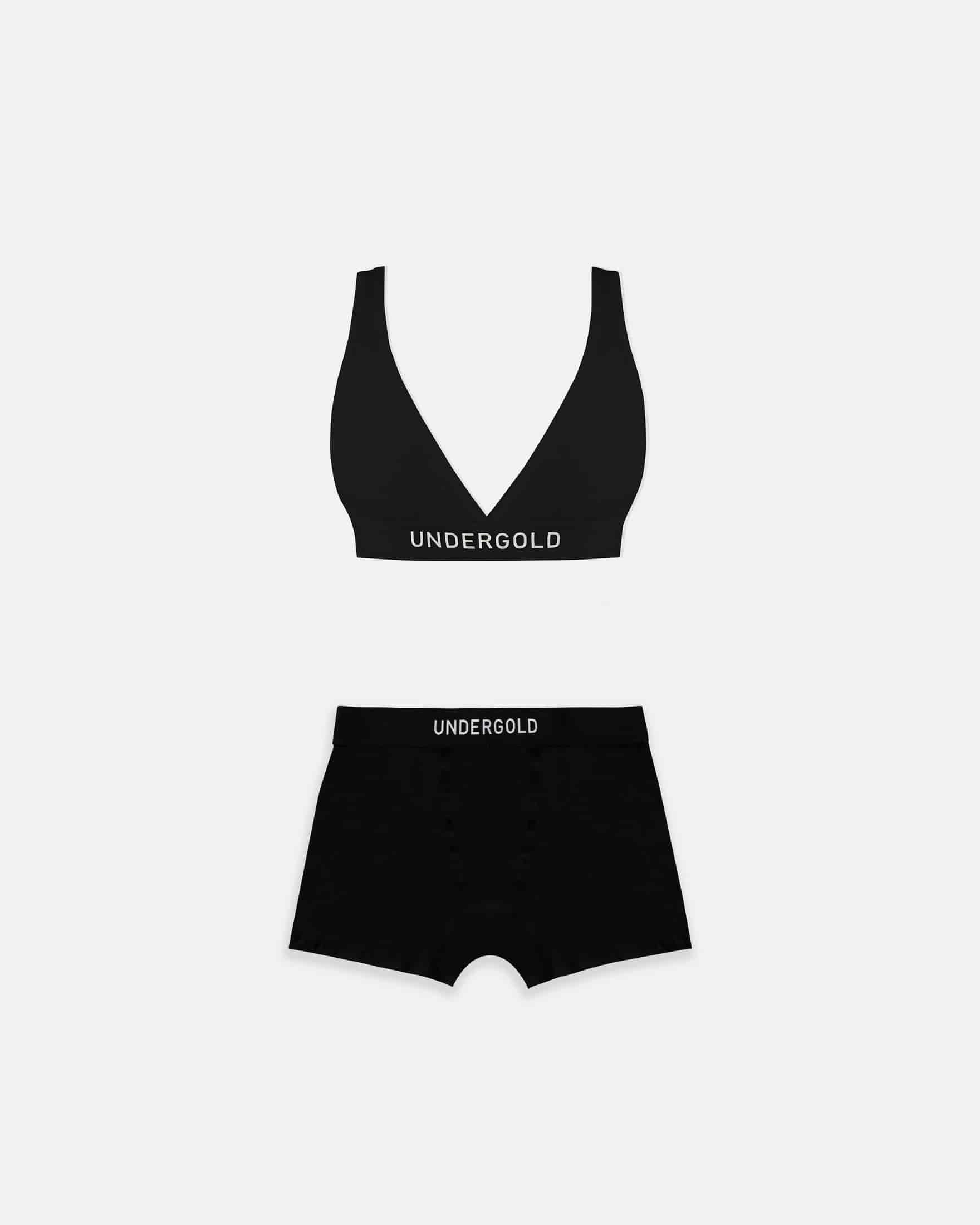 Pack Basics Intimate Top & W Basics Boxers Black - miniatura 1