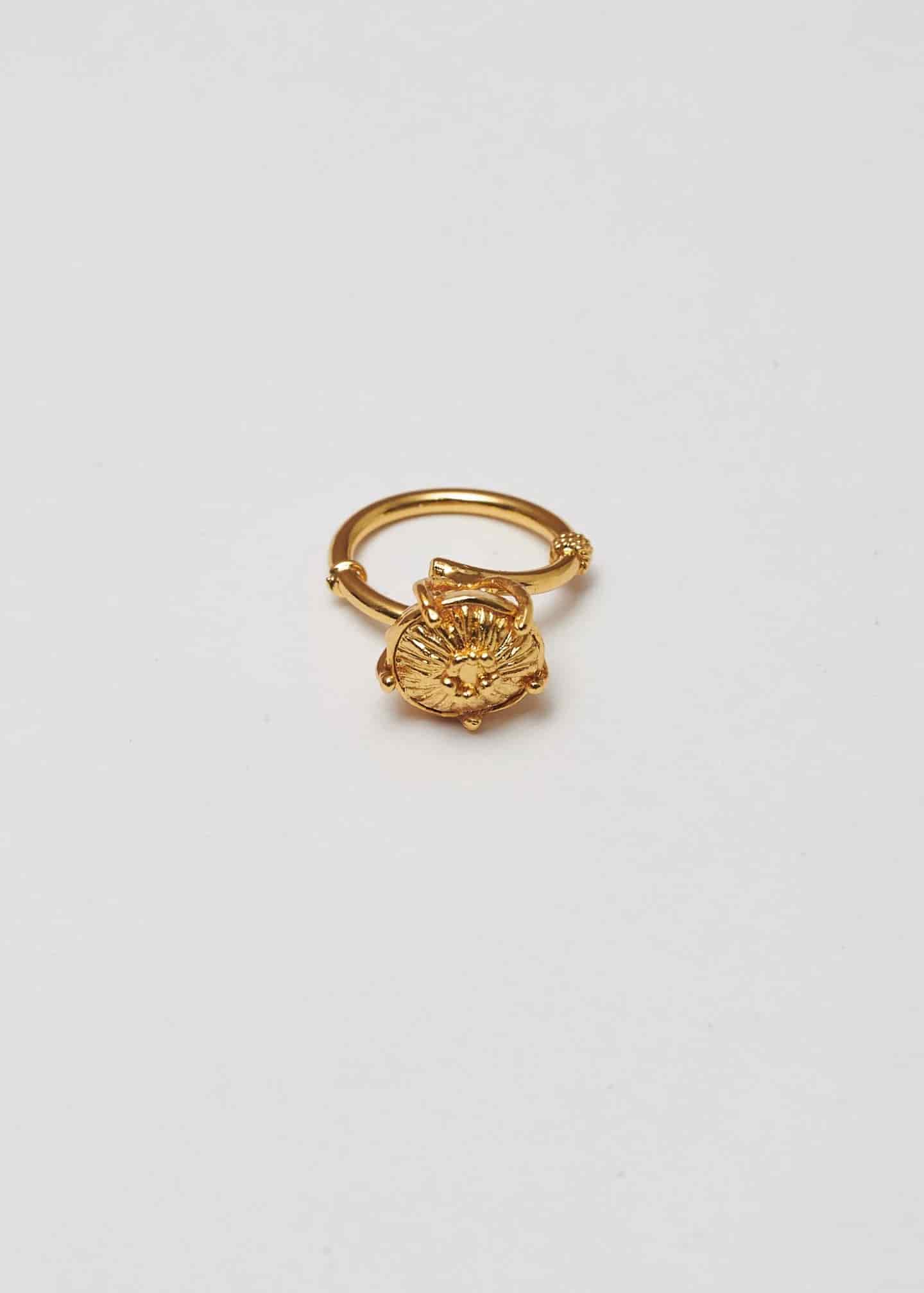 Anillo sombrerito mini dorado - miniatura 5
