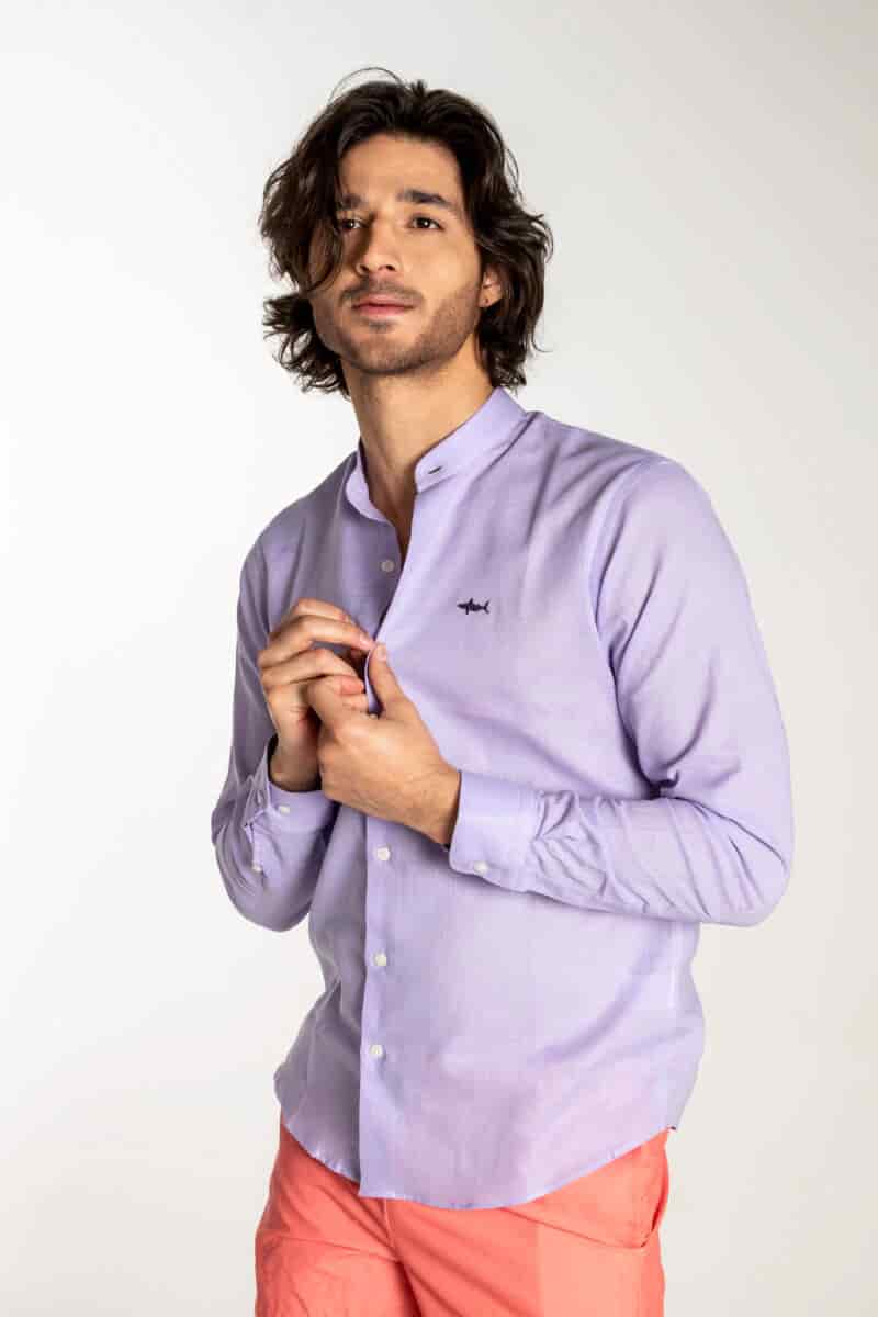 CAMISA NERU SALVADOR LILA - miniatura 3