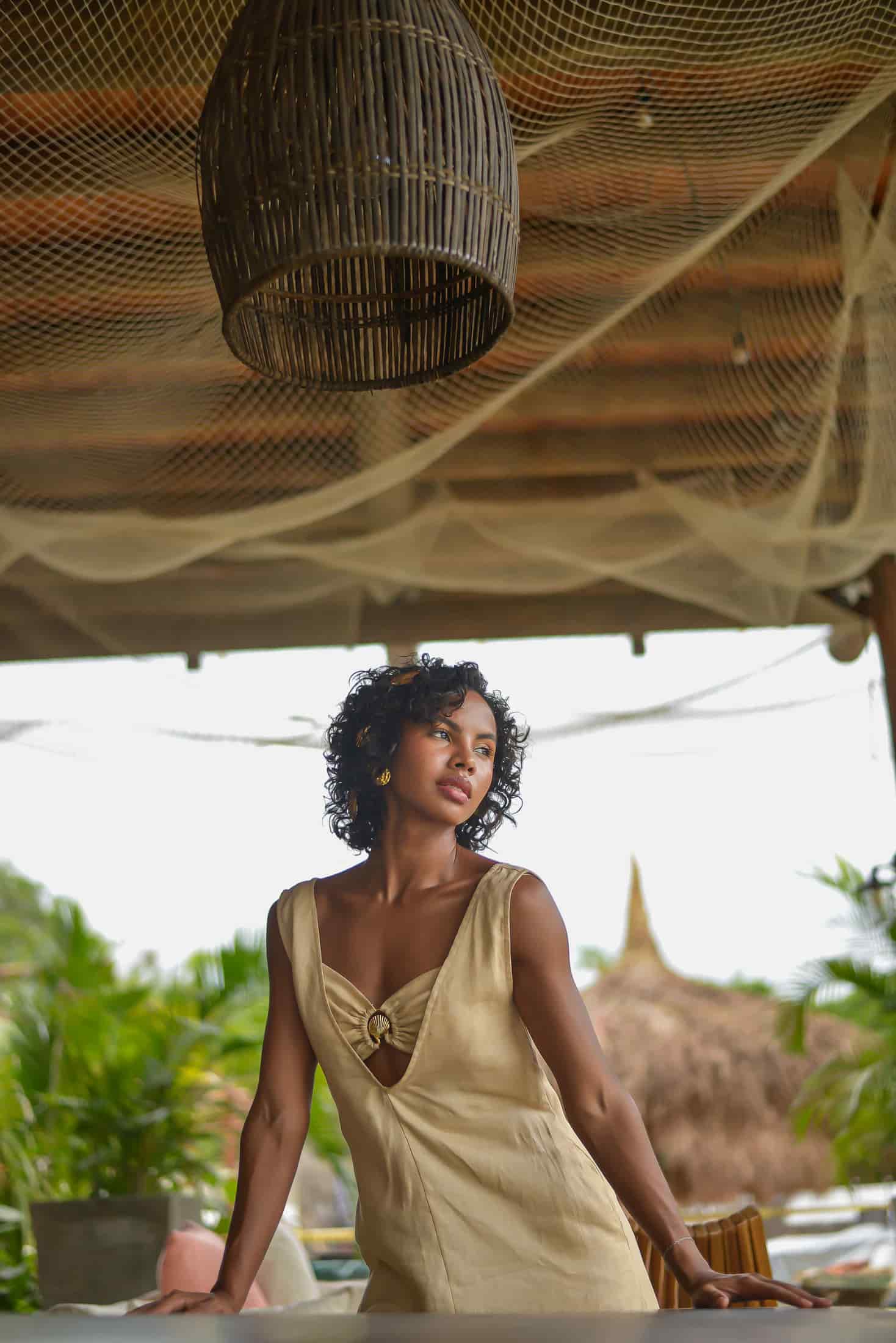 Cartagena dress - Camel - miniatura 8