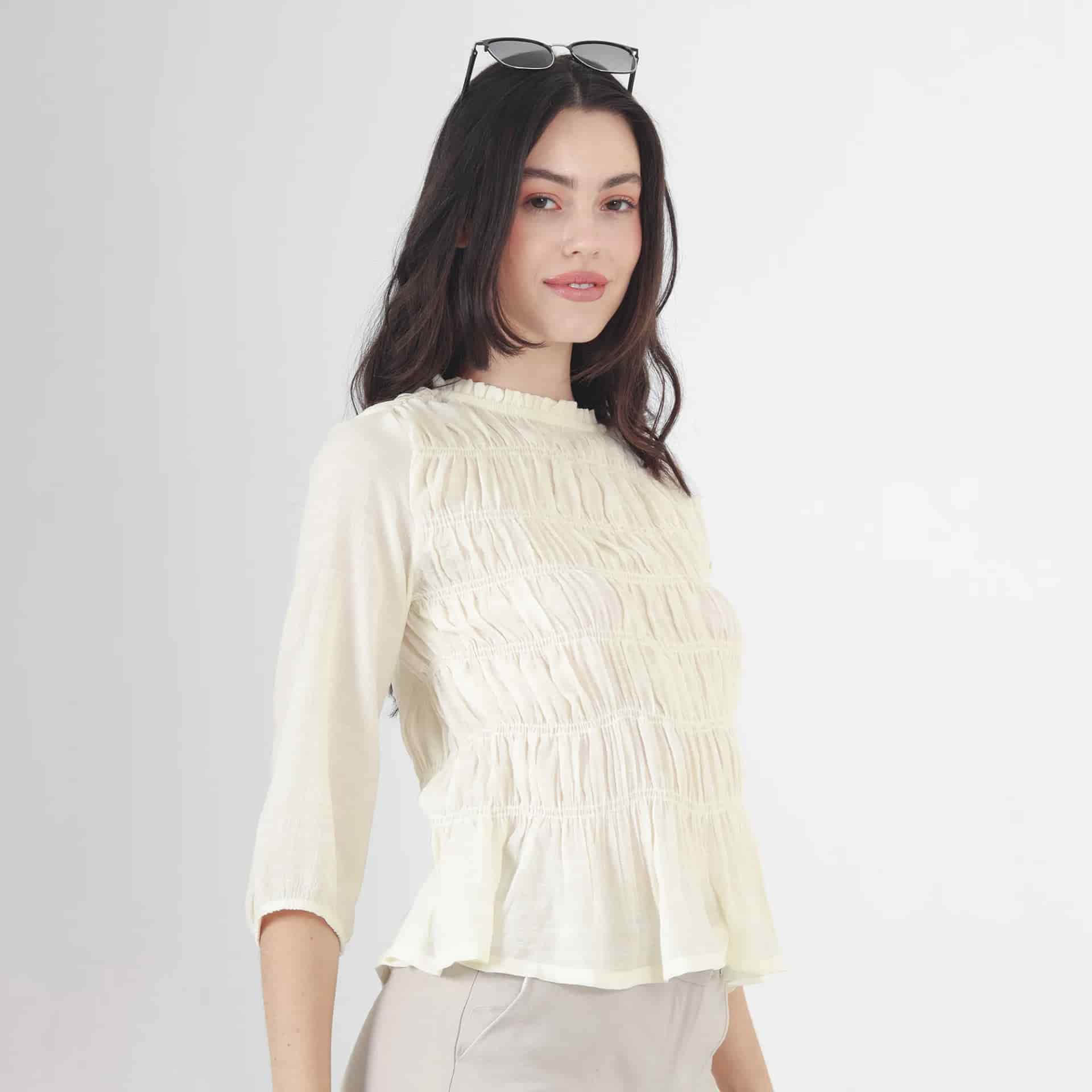 Blusa Cuello Redondo Manga 3Cuartos - miniatura 3