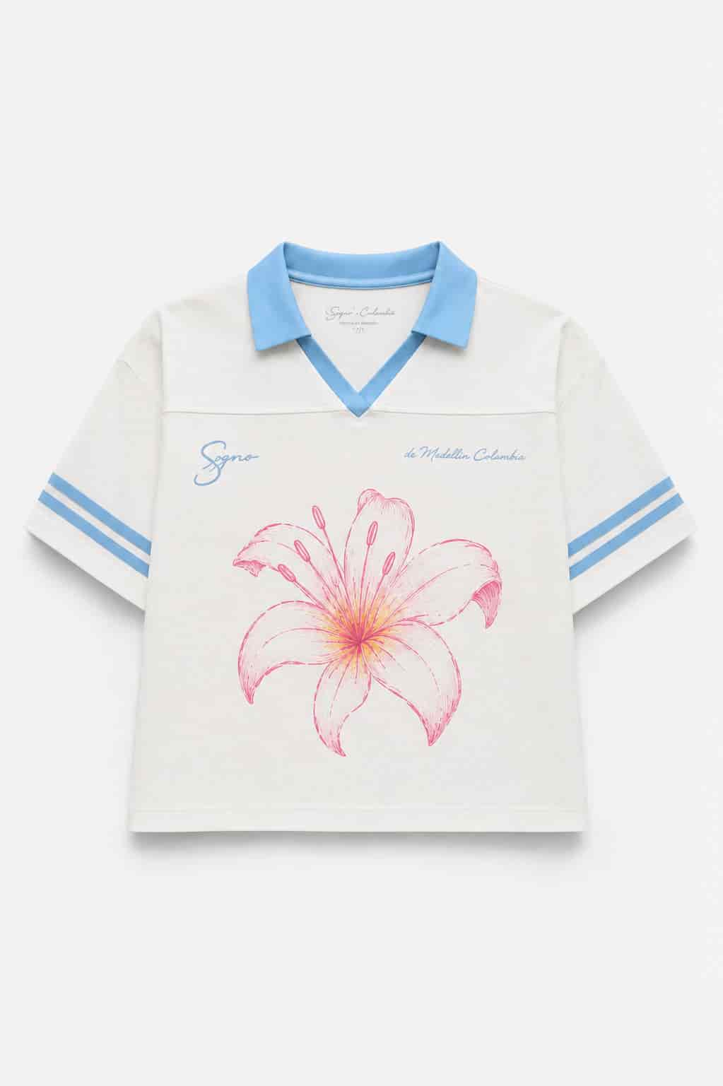 Camiseta Boxy Flor-Blanca - miniatura 1