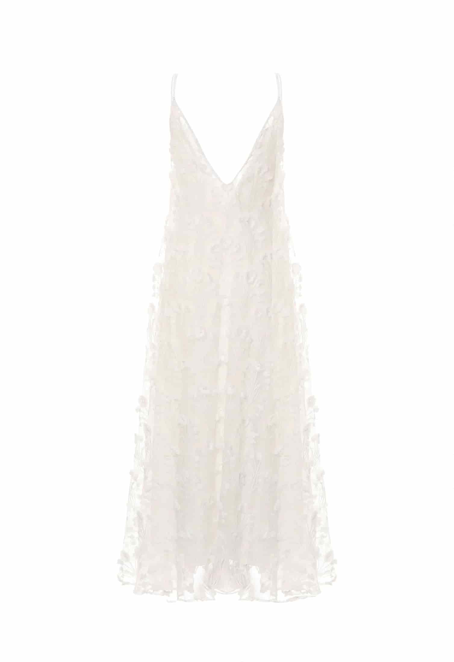 Hierbaluisa Diente de Leon Organza Maxi Dress - miniatura 6
