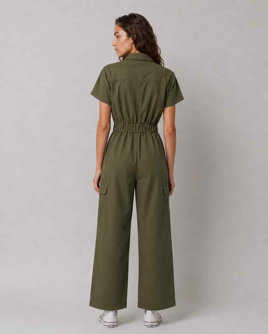 Organic Cotton Cargo Jumpsuit - miniatura 4