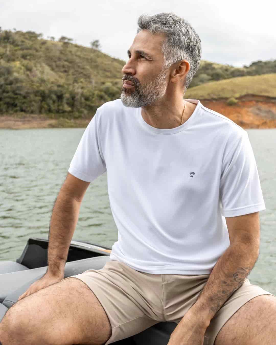 Camiseta Performance Antiarrugas Blanca - miniatura 2