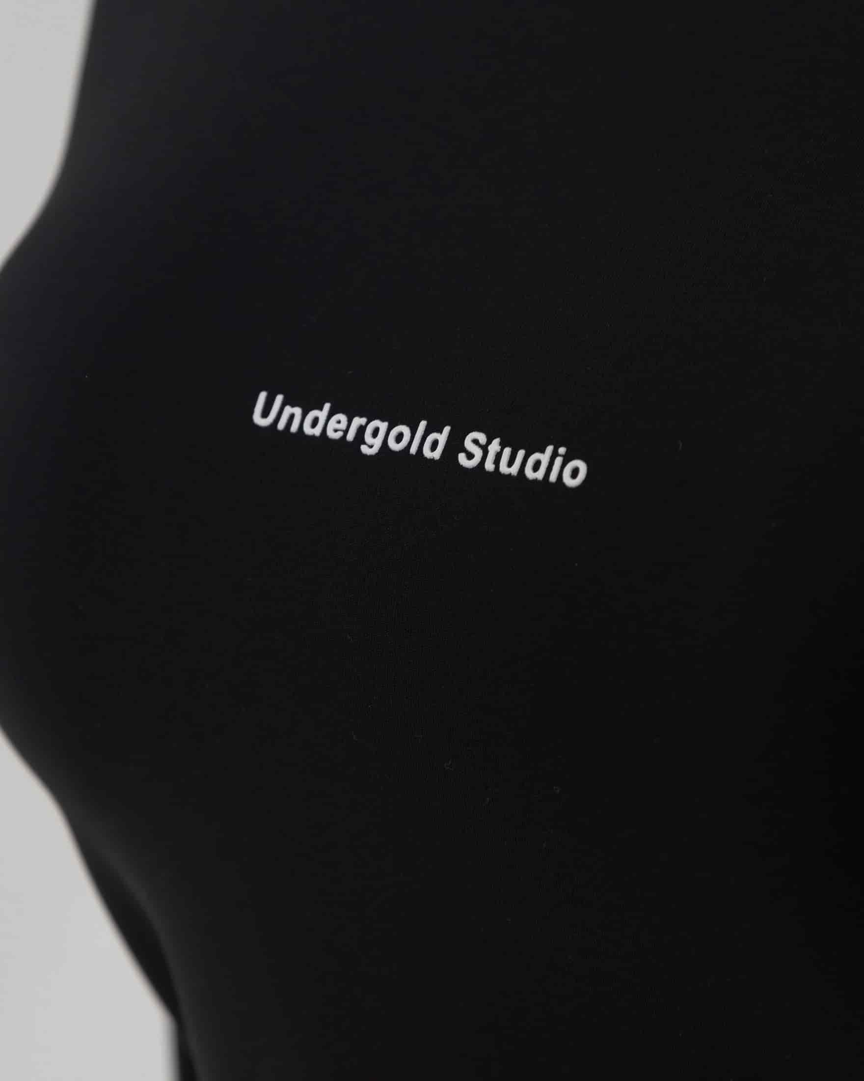 W Basics Undergold Studio Ultra Slim Long Sleeve Tee Black - miniatura 4