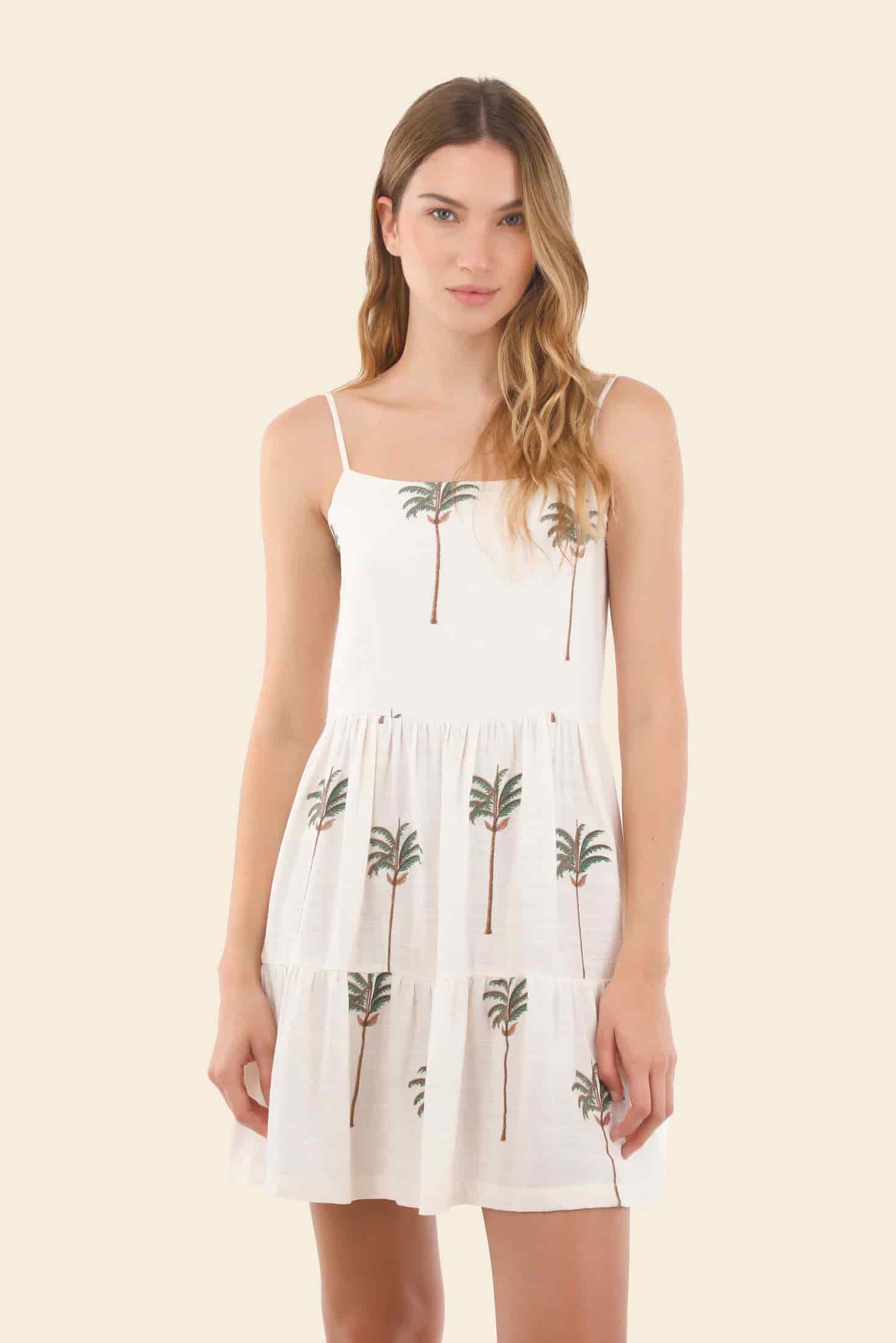 Ivory Summer Palms Utopia Dress - miniatura 2