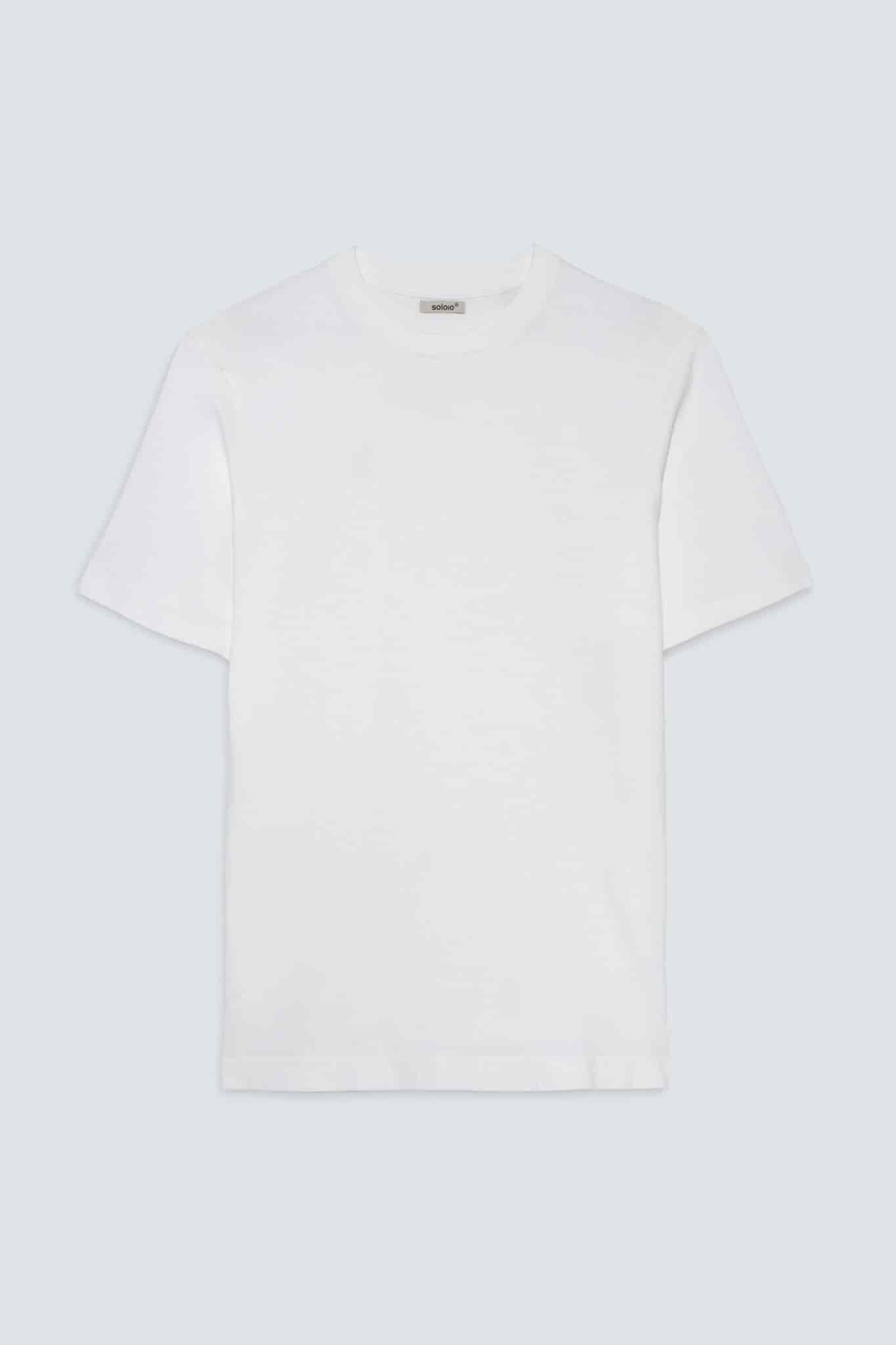 Men's cotton t-shirt white giorgio - miniatura 1