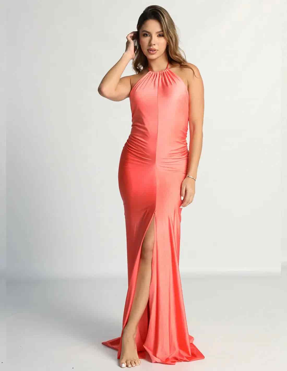 Vestido Juniper Salmon - miniatura 1