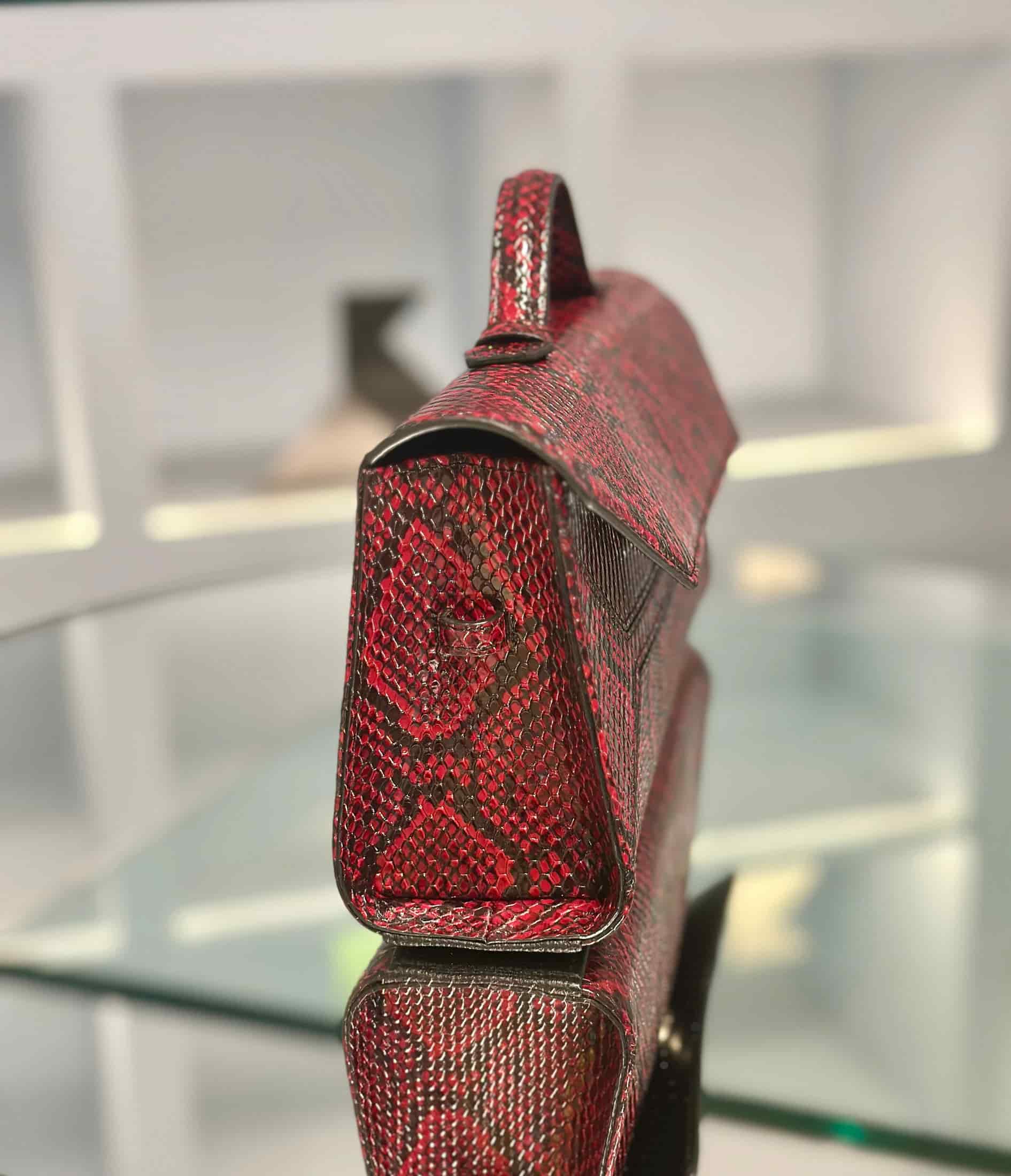 Sofi Baguette bag - tessitura vino - miniatura 3