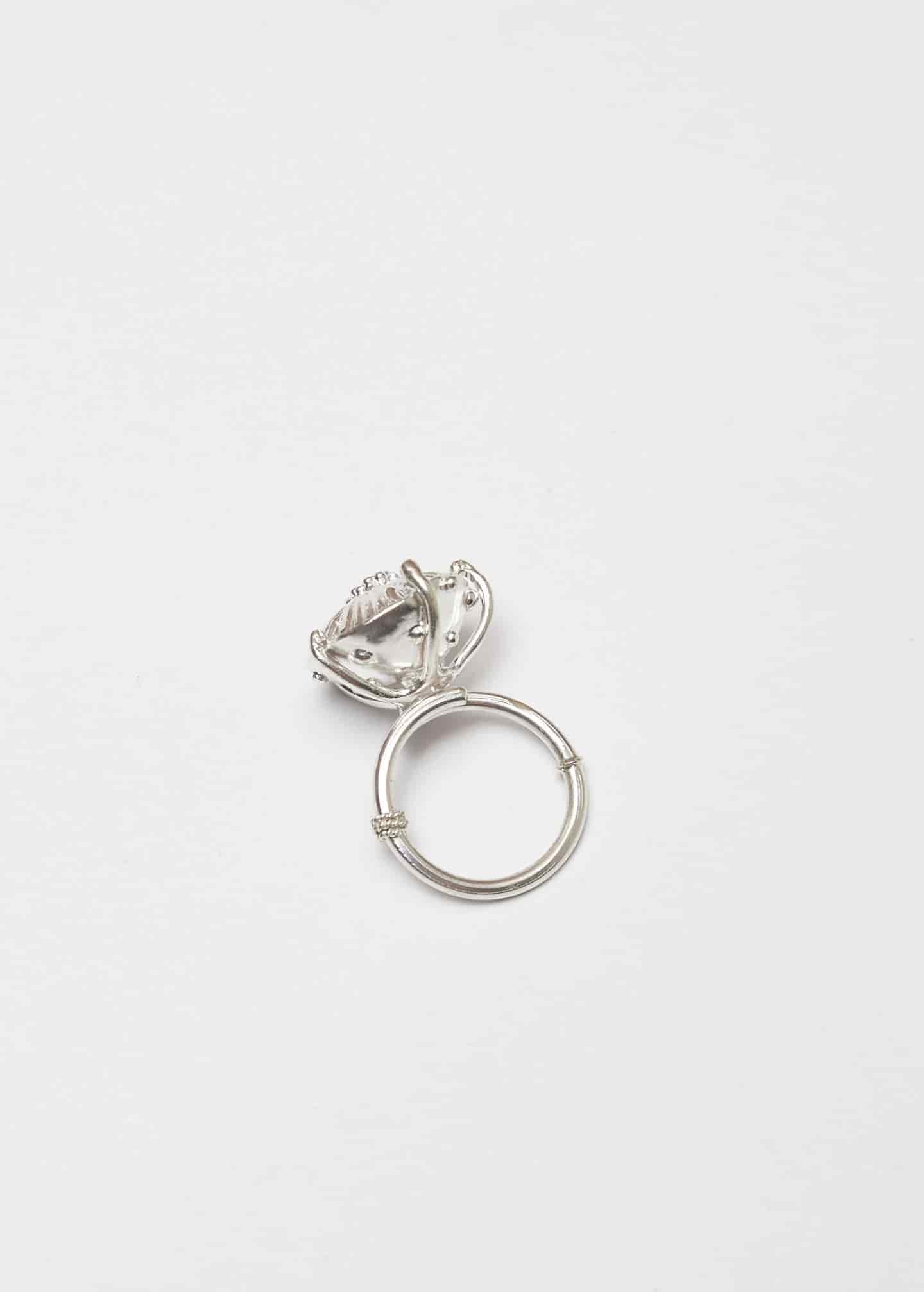 Anillo sombrerito midi plata - miniatura 3