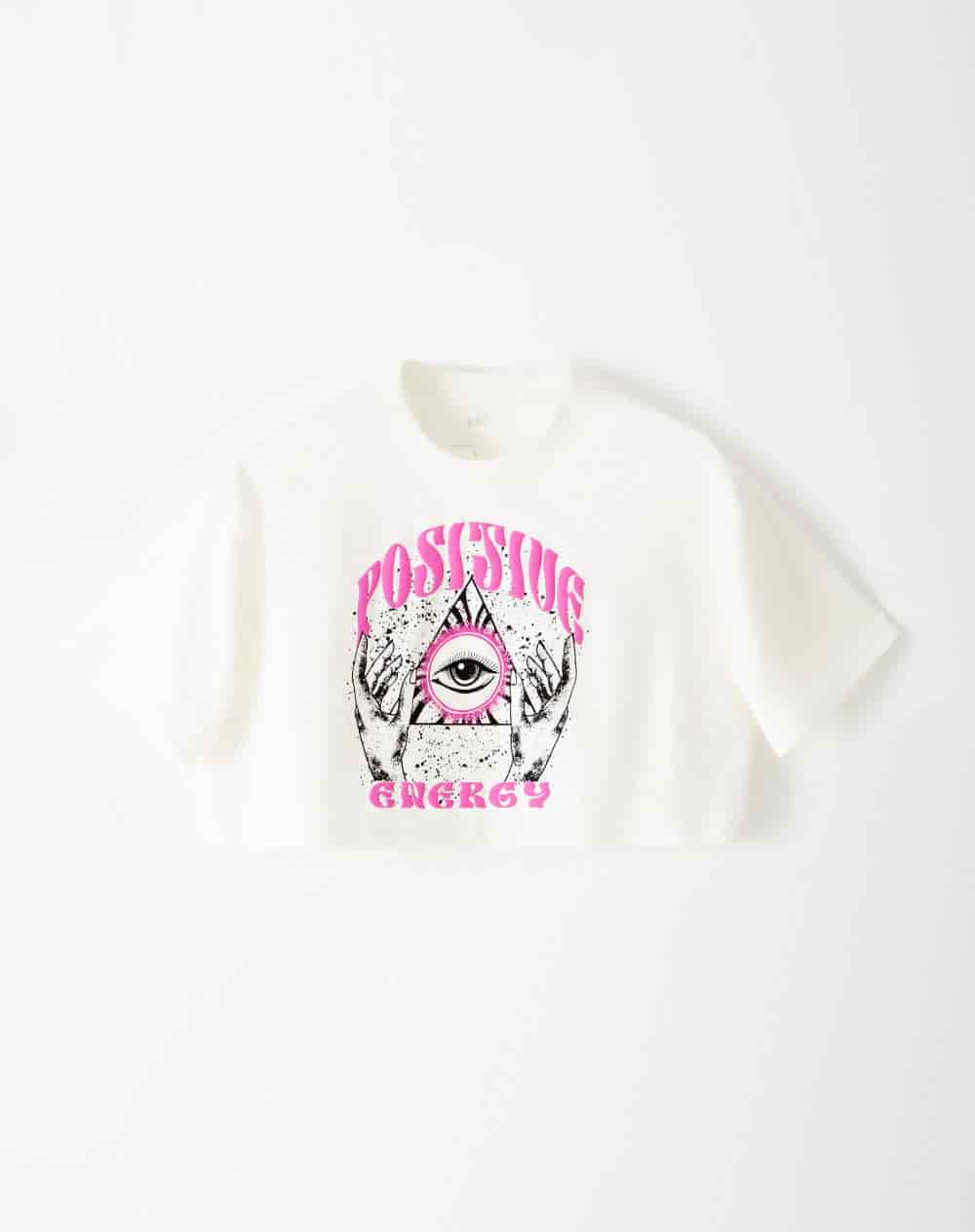 Camiseta crop regular algodón habana mujer - miniatura 5
