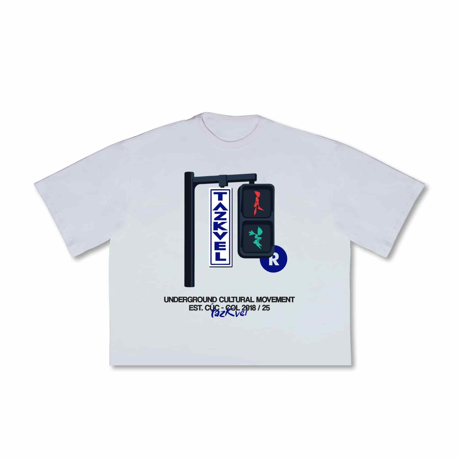 T-shirt Boxy Signals Blanca - miniatura 1