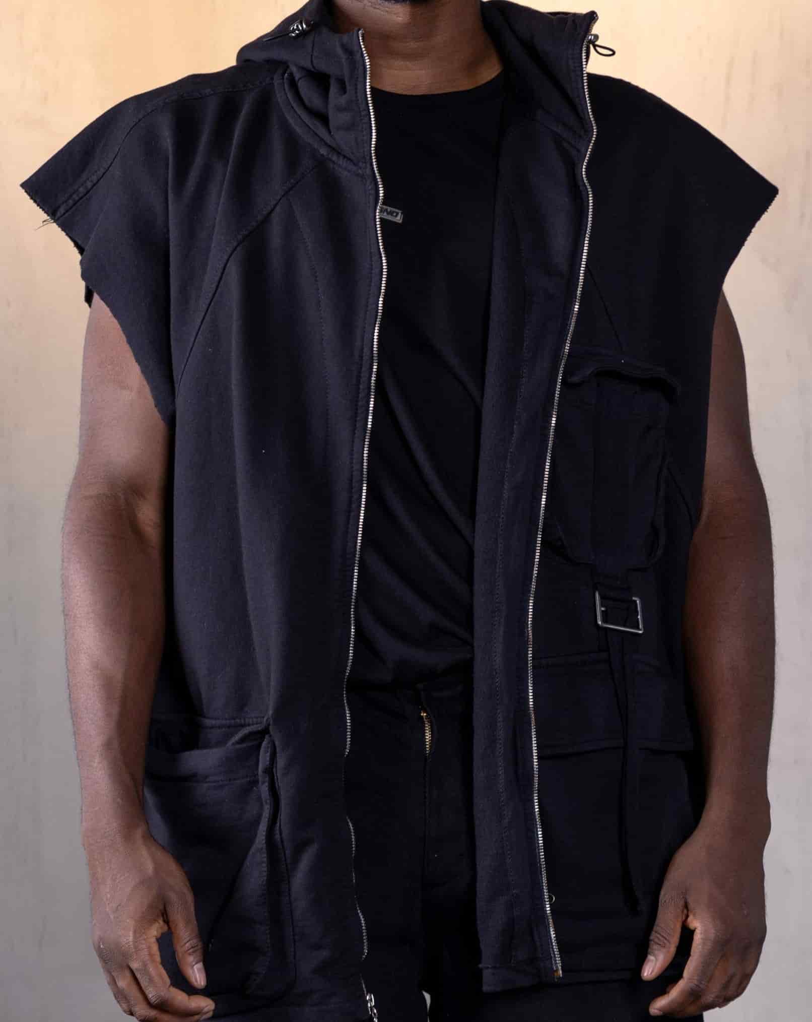 Chaleco Unisex Oversize-Negro - miniatura 1