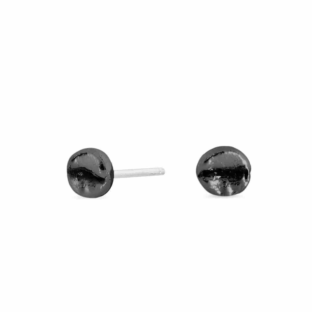 Aretes Café Moka en plata envejecida - miniatura 5