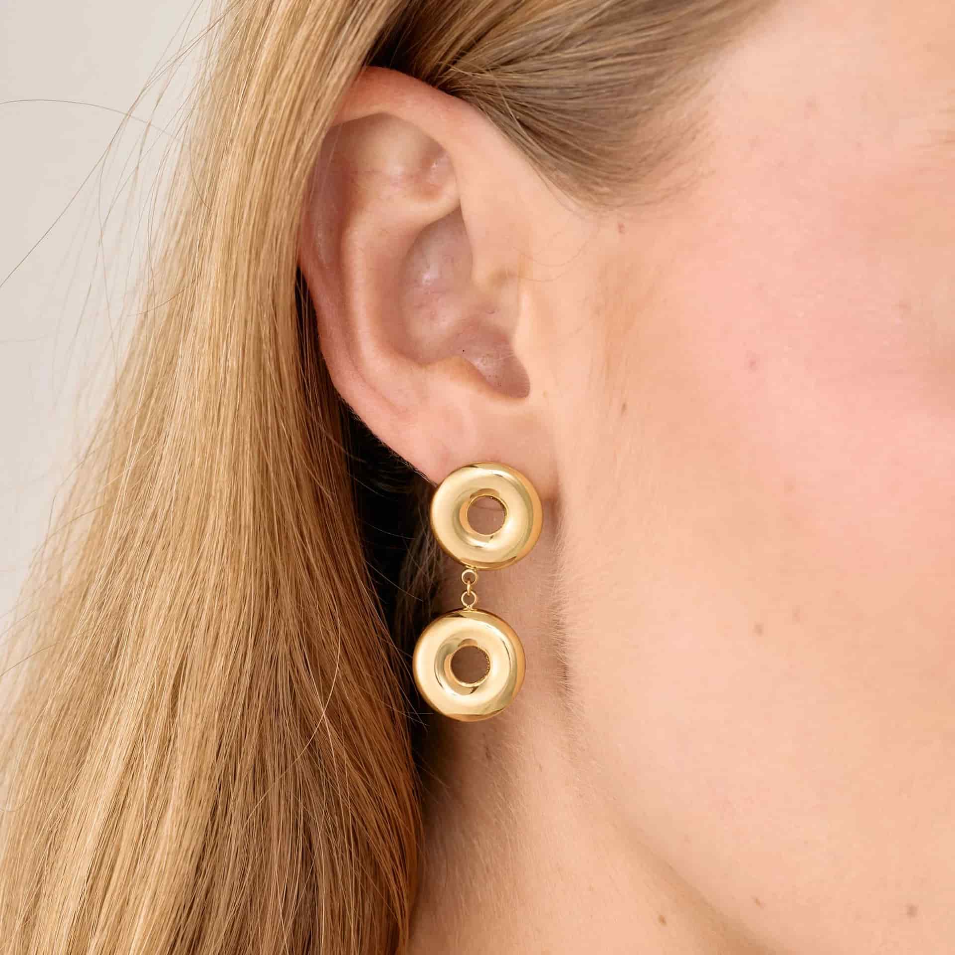 Aretes Halo Double - miniatura 2