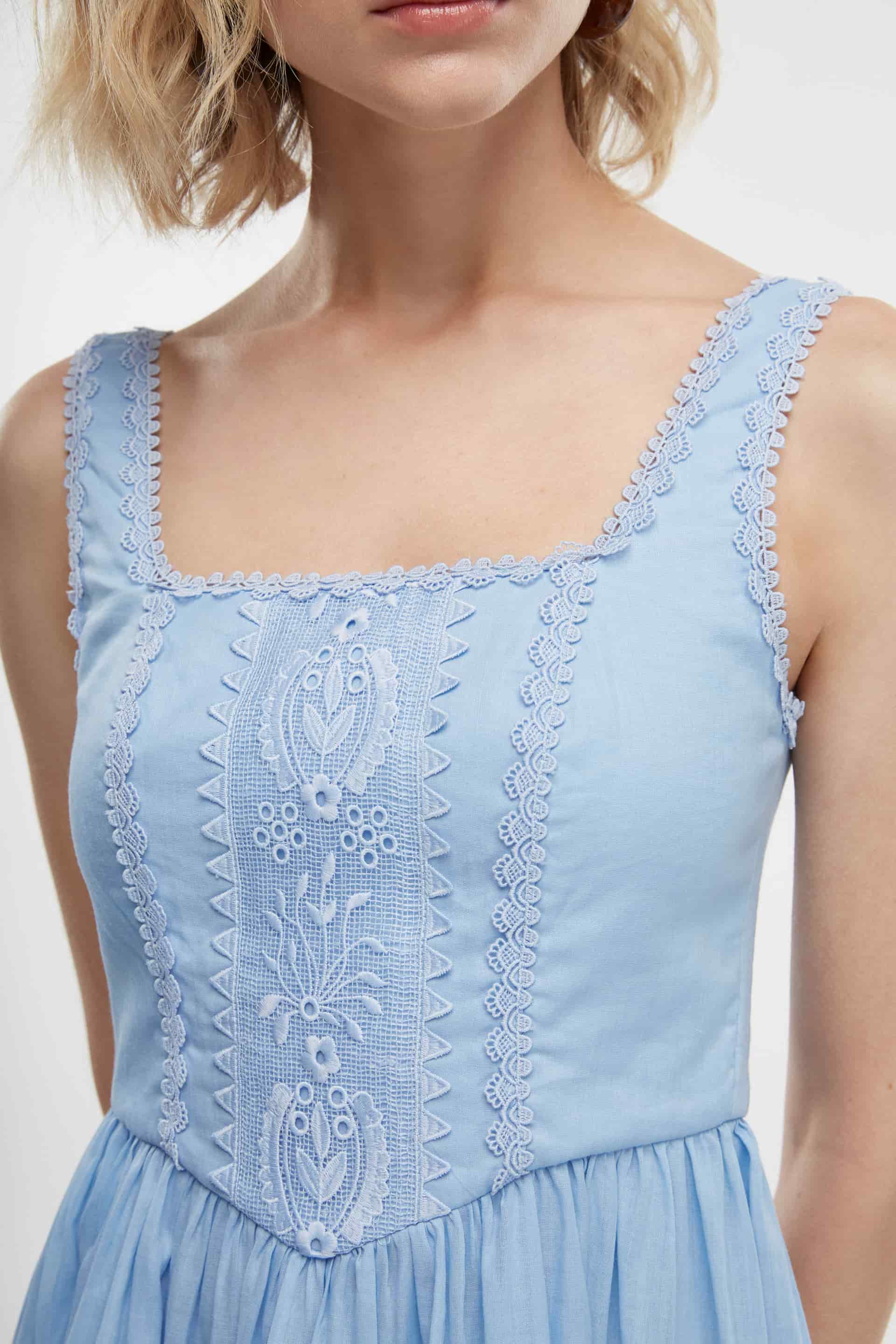 SERENA MINI DRESS BLUE - miniatura 4