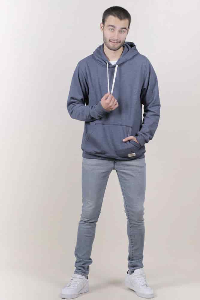 HOODIE AZUL UNISEX- BÁSICO - miniatura 1
