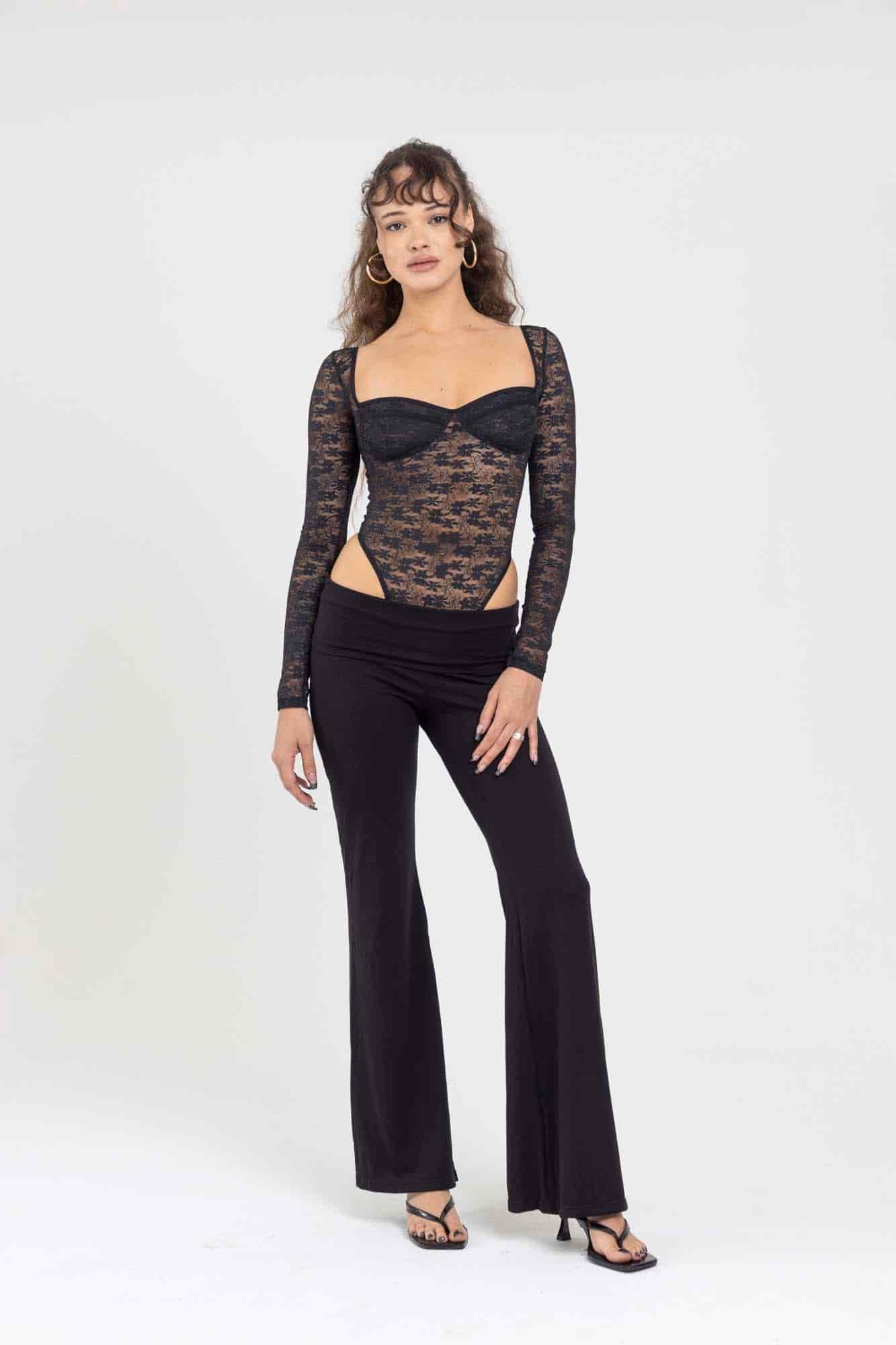 LACE BLACK BODYSUIT - miniatura 22