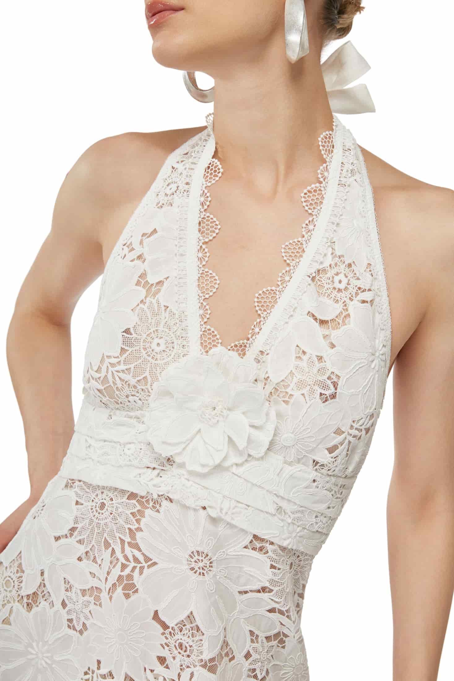 CALYPSO MINI DRESS WHITE - miniatura 5