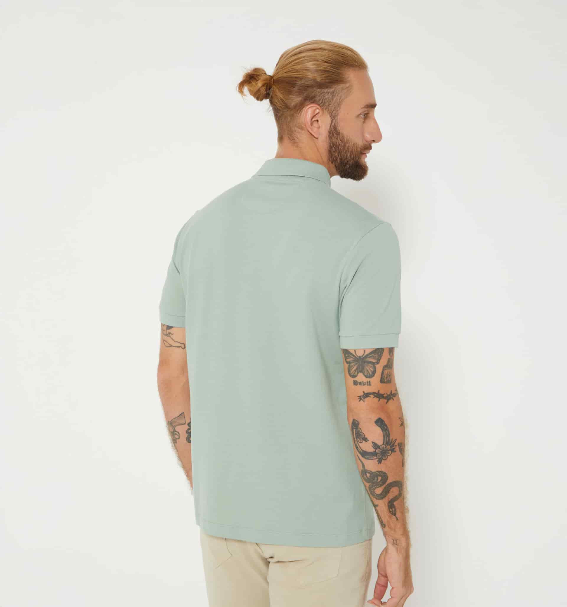 Polo básico para hombre slim fit - miniatura 5