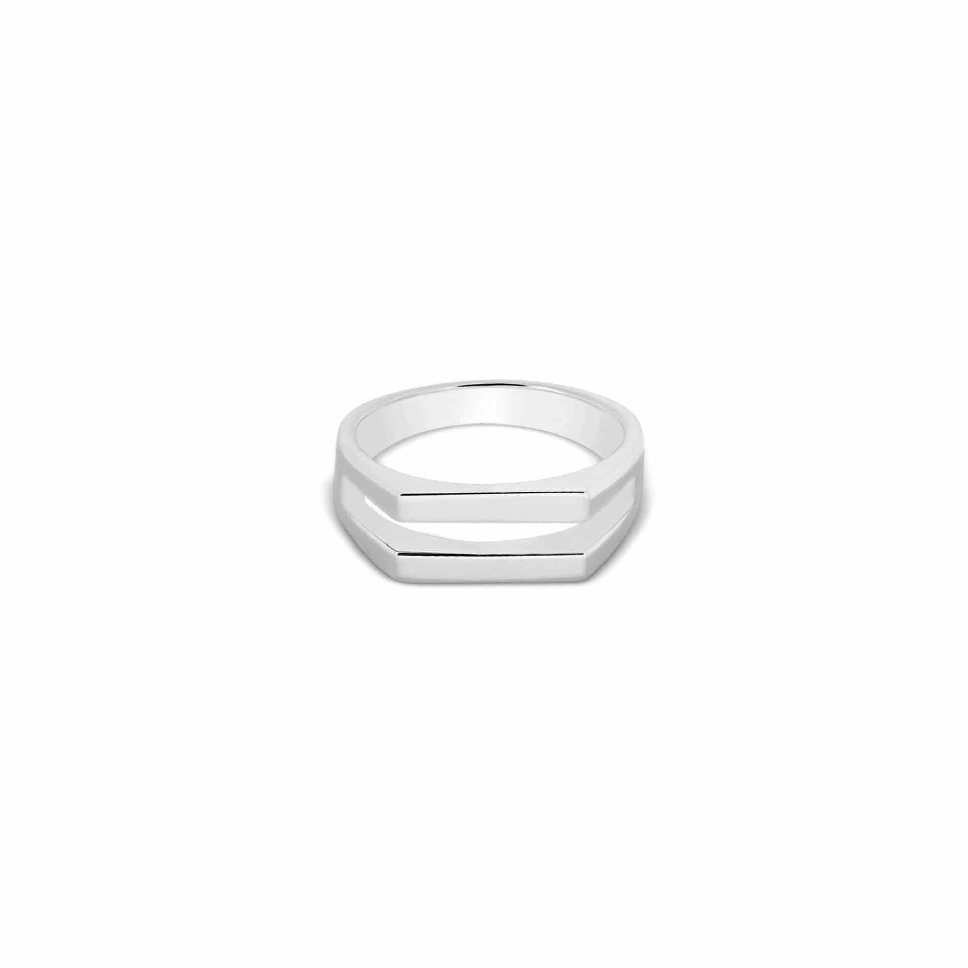 SPLIT VITO | ANILLO EN PLATA LEY 950 - miniatura 1