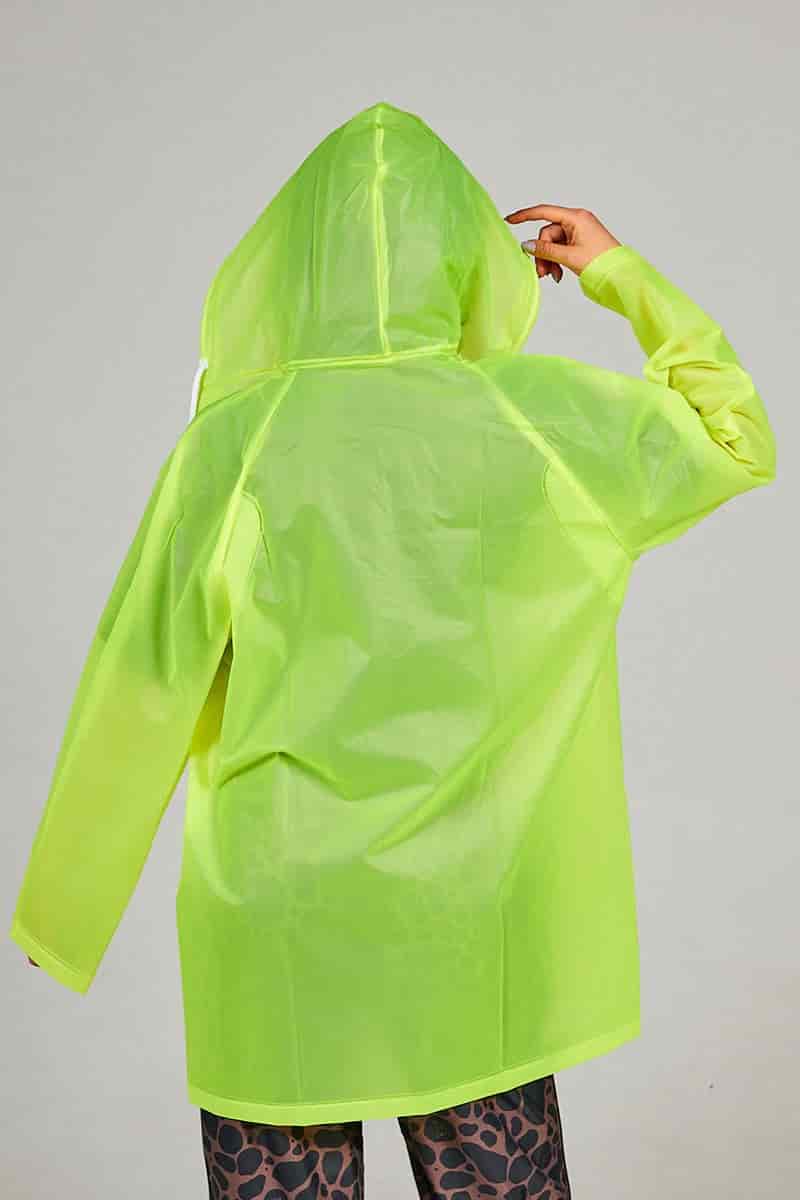 Capa Lluvia Verde Acido - miniatura 8