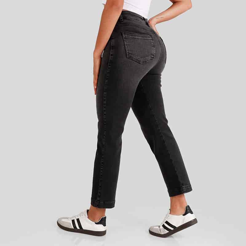 Jeans dama Mom Fit AX-2572 Gris - miniatura 2