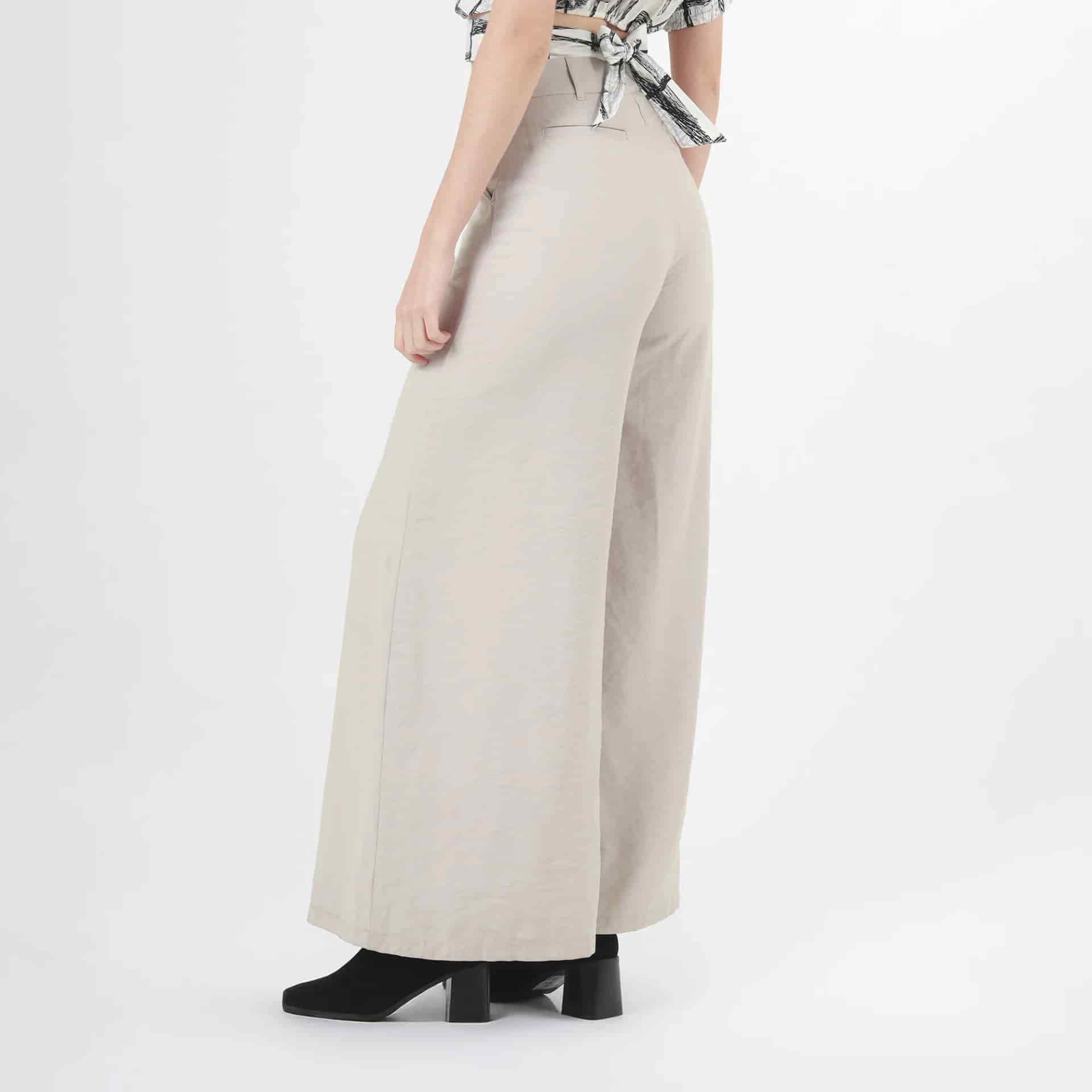 Pantalon Tiro Alto Bota Palazzo - miniatura 3