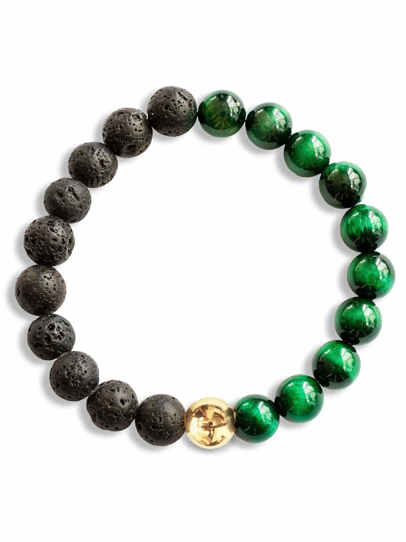 Brazalete Tigre Verde Volcán 8mm - miniatura 4