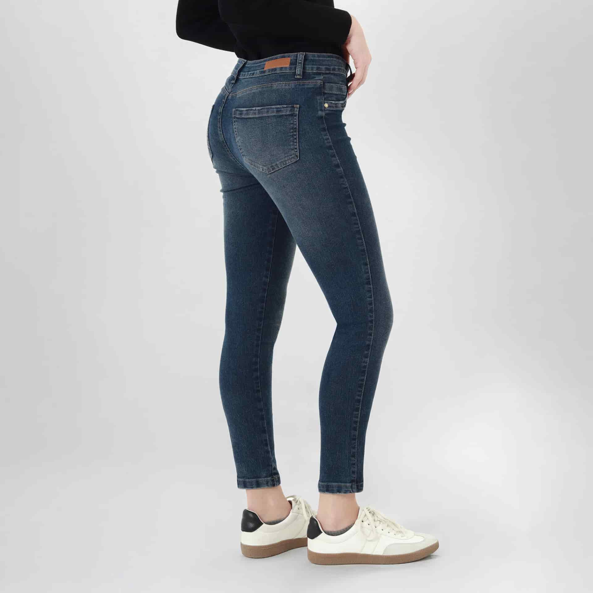 Jean Tiro Medio Bota Skinny - miniatura 4