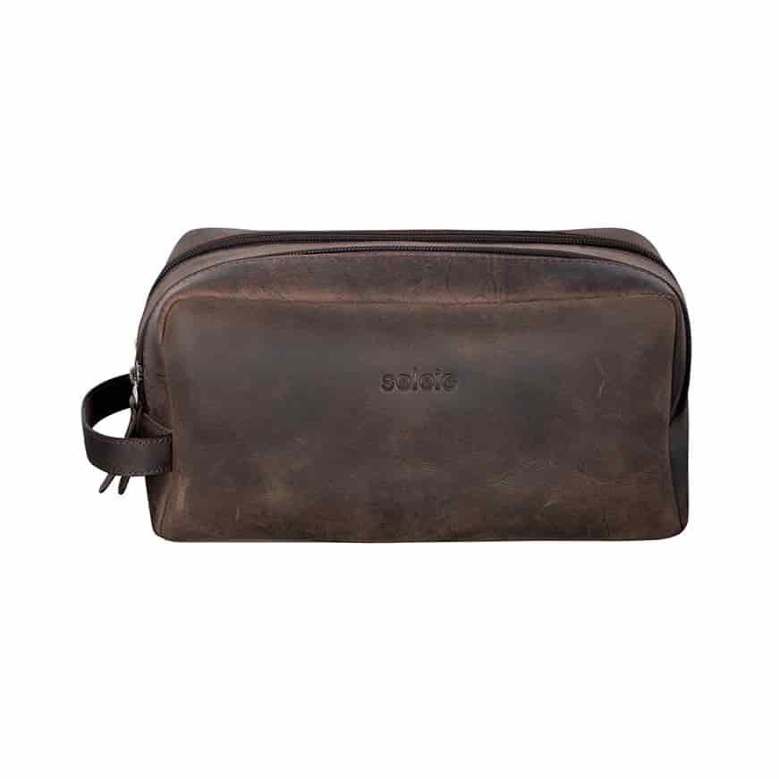 Men's brown toiletry bag - miniatura 4