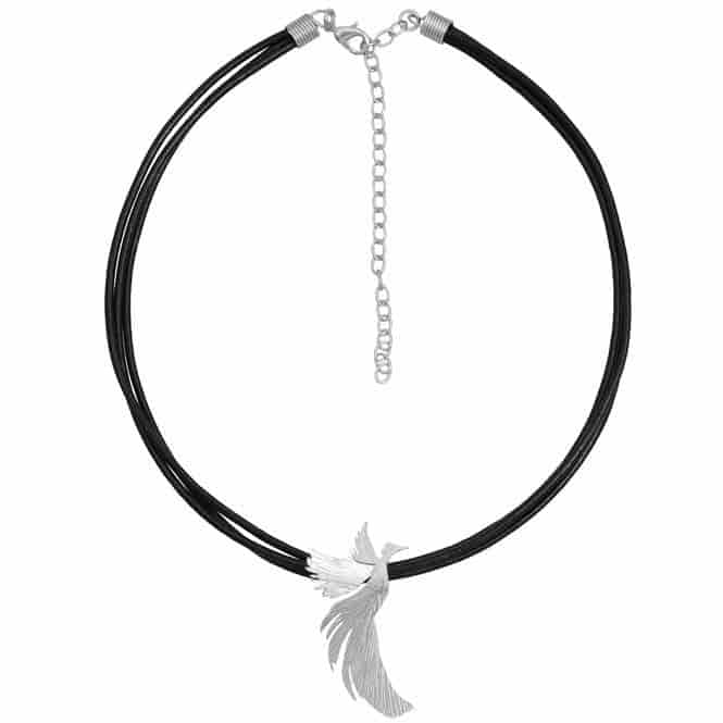 Collar Cuero Ave Fénix Resiliencia - miniatura 2